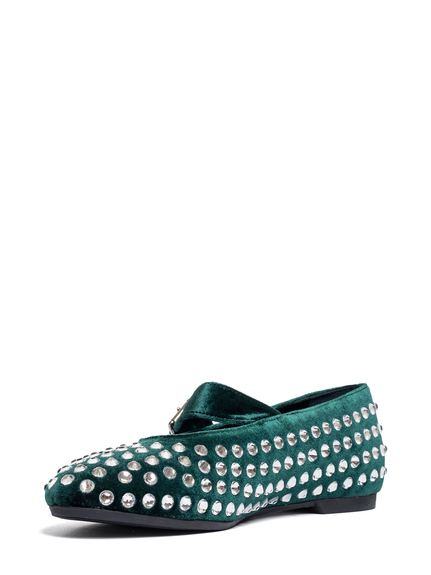 Gold Ballerine velluto verde