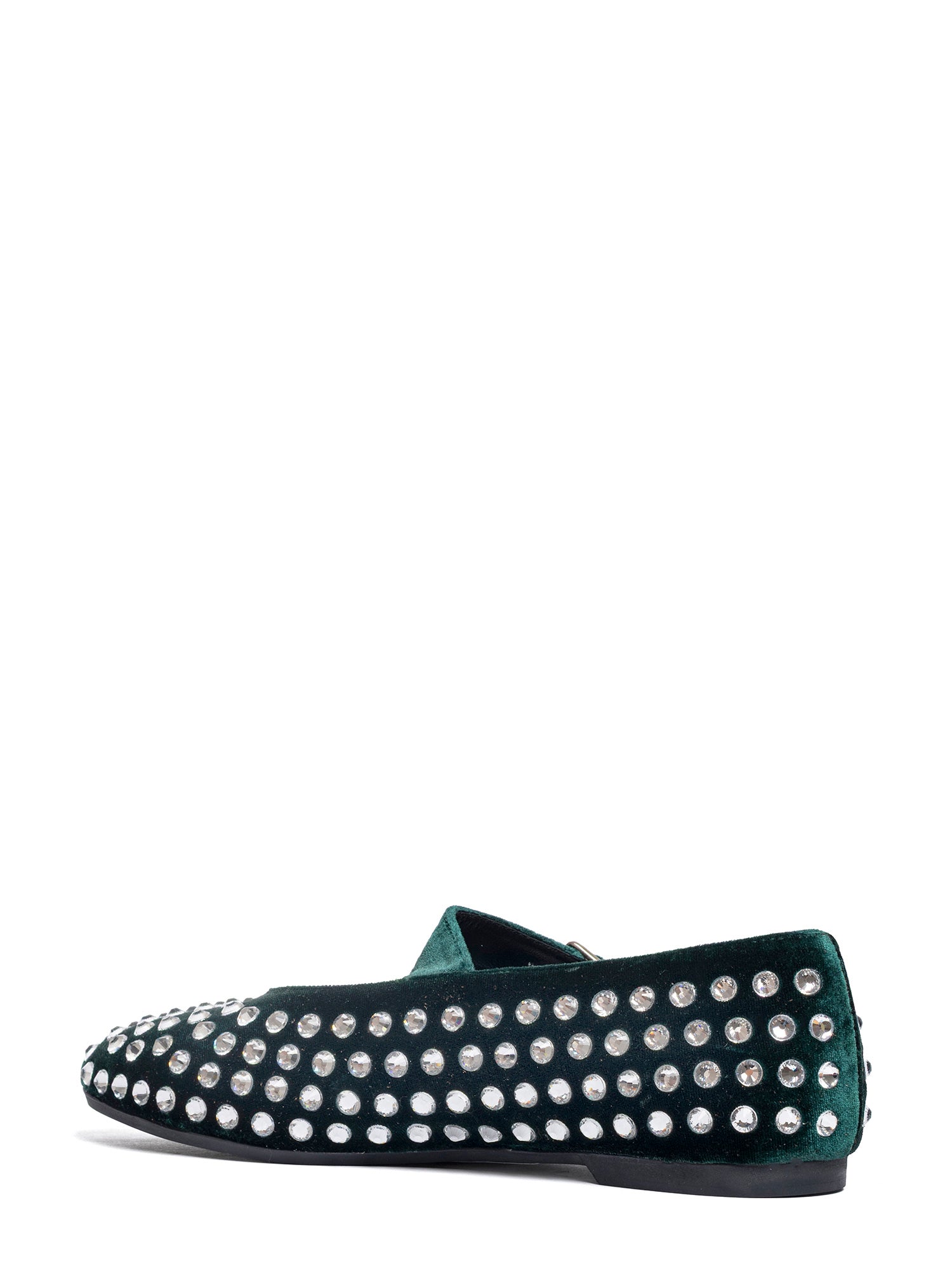 Gold Ballerine velluto verde
