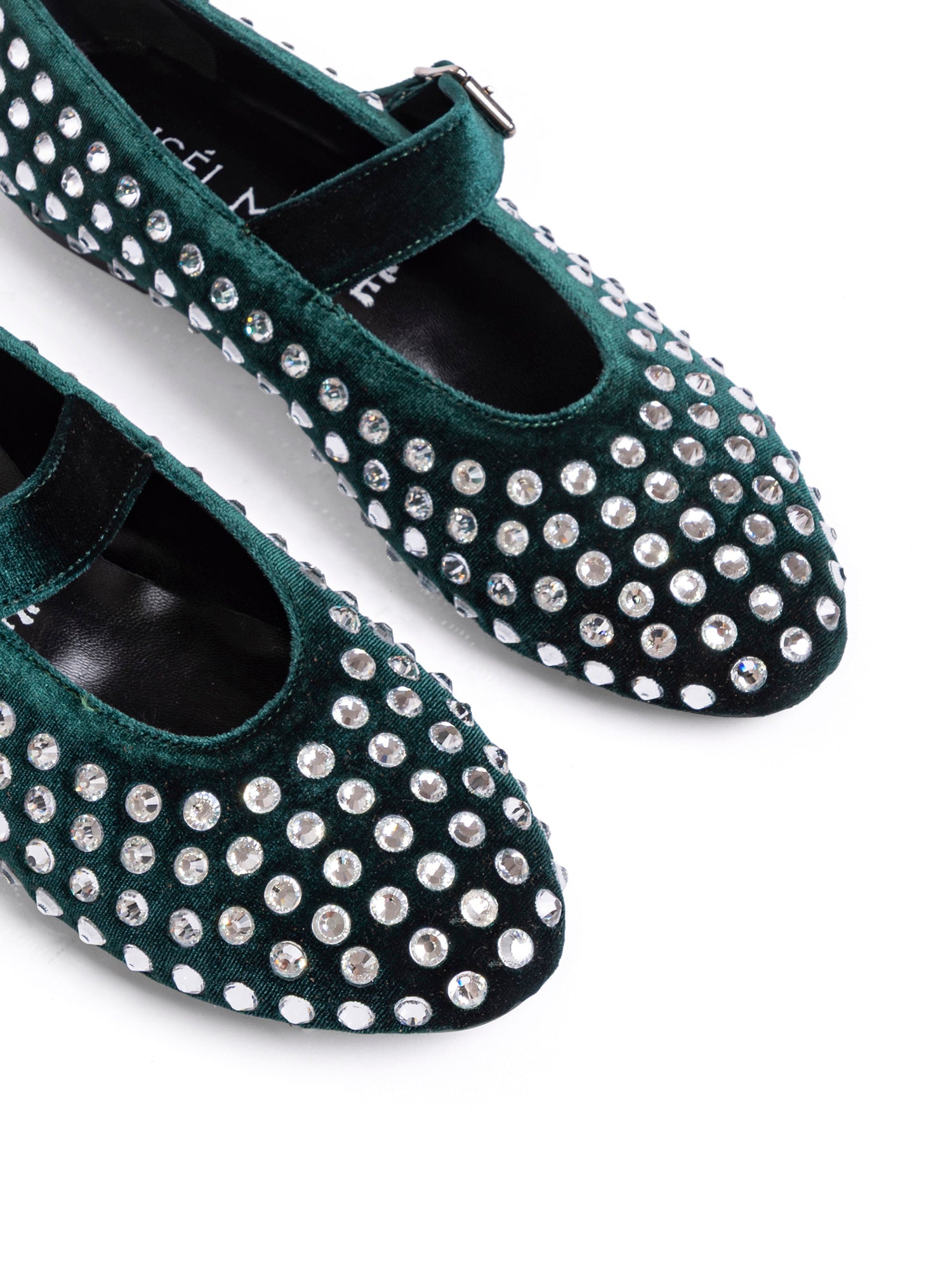 Gold Ballerine velluto verde