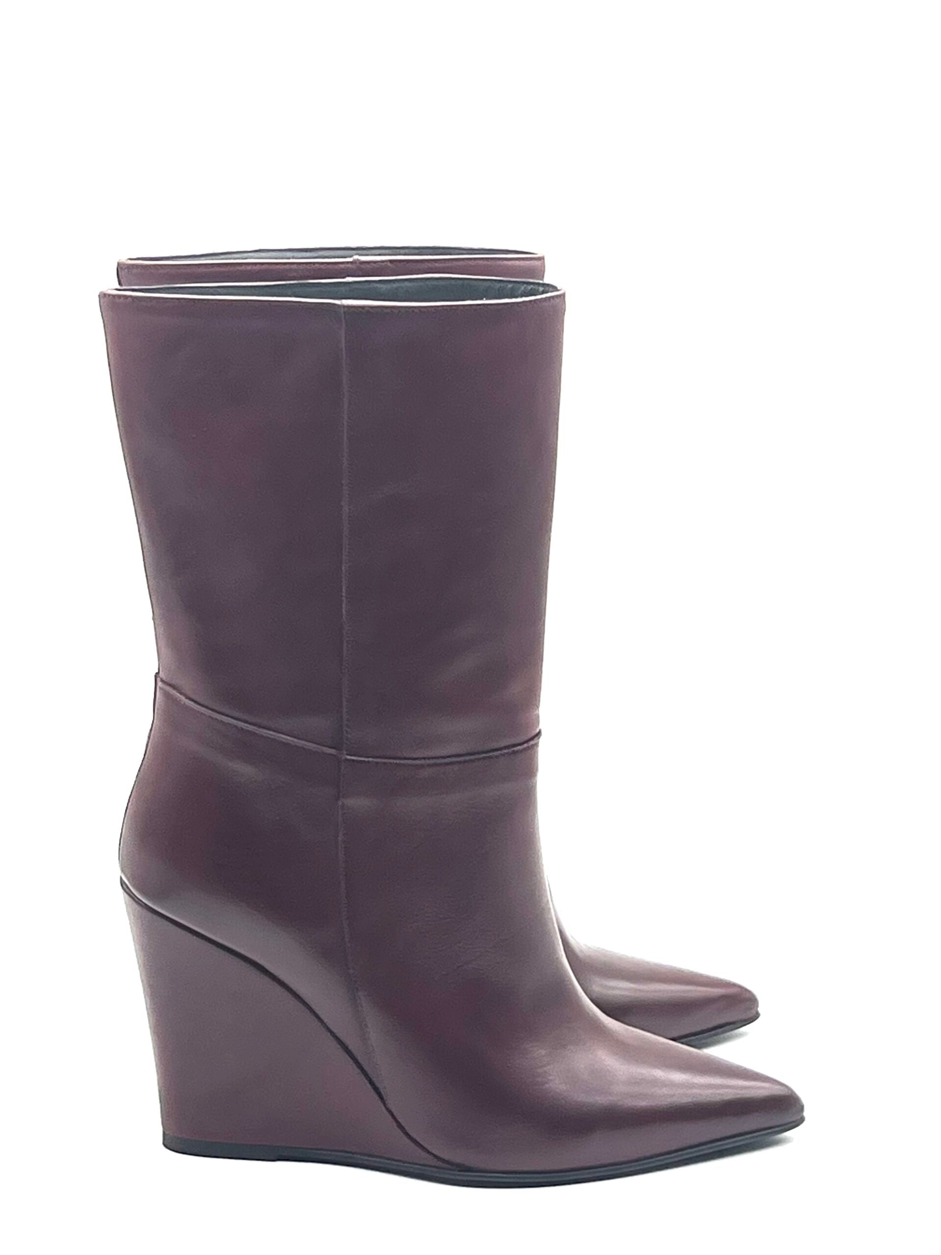 Tronchetti Green in vitello bordeaux