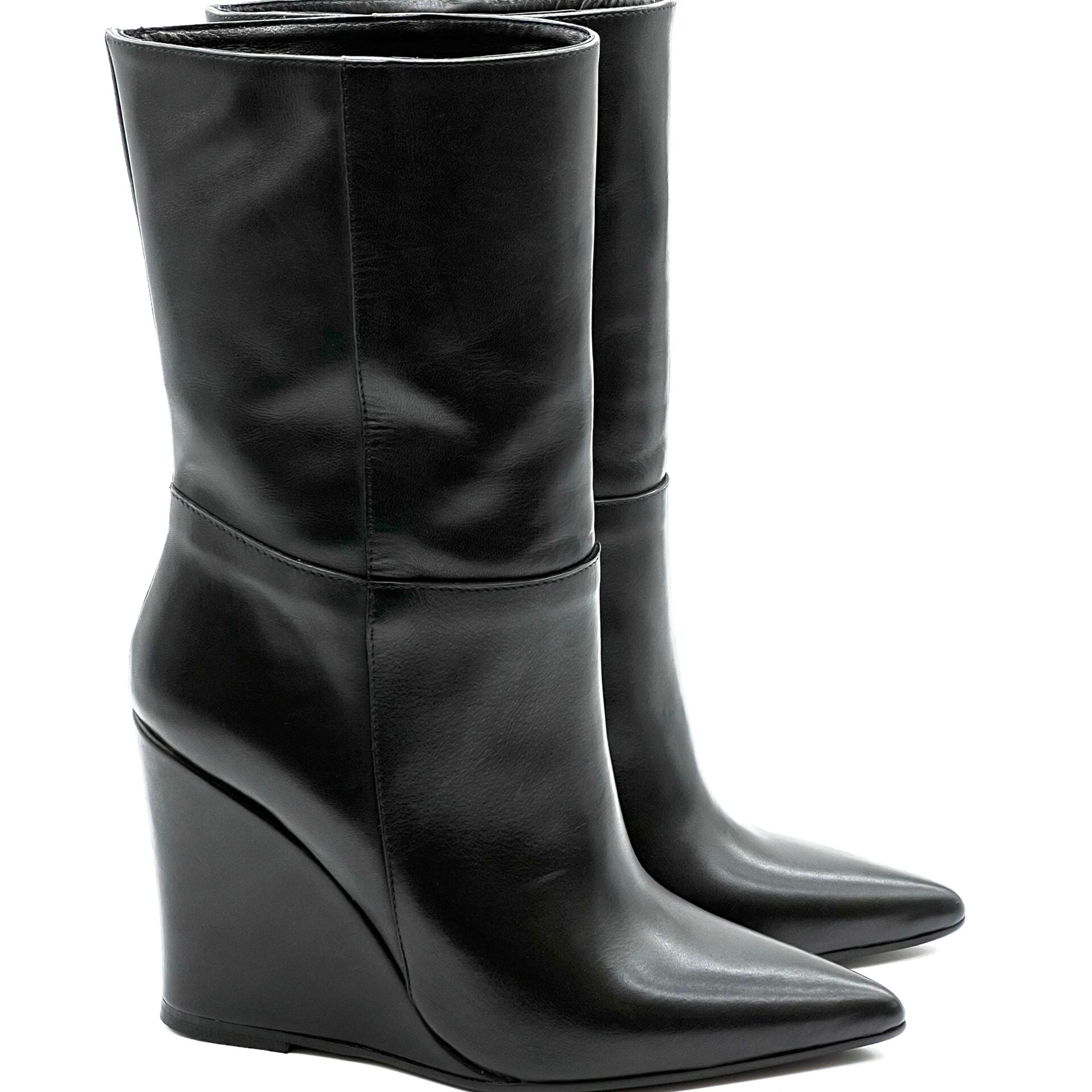 Tronchetti Green in vitello nero