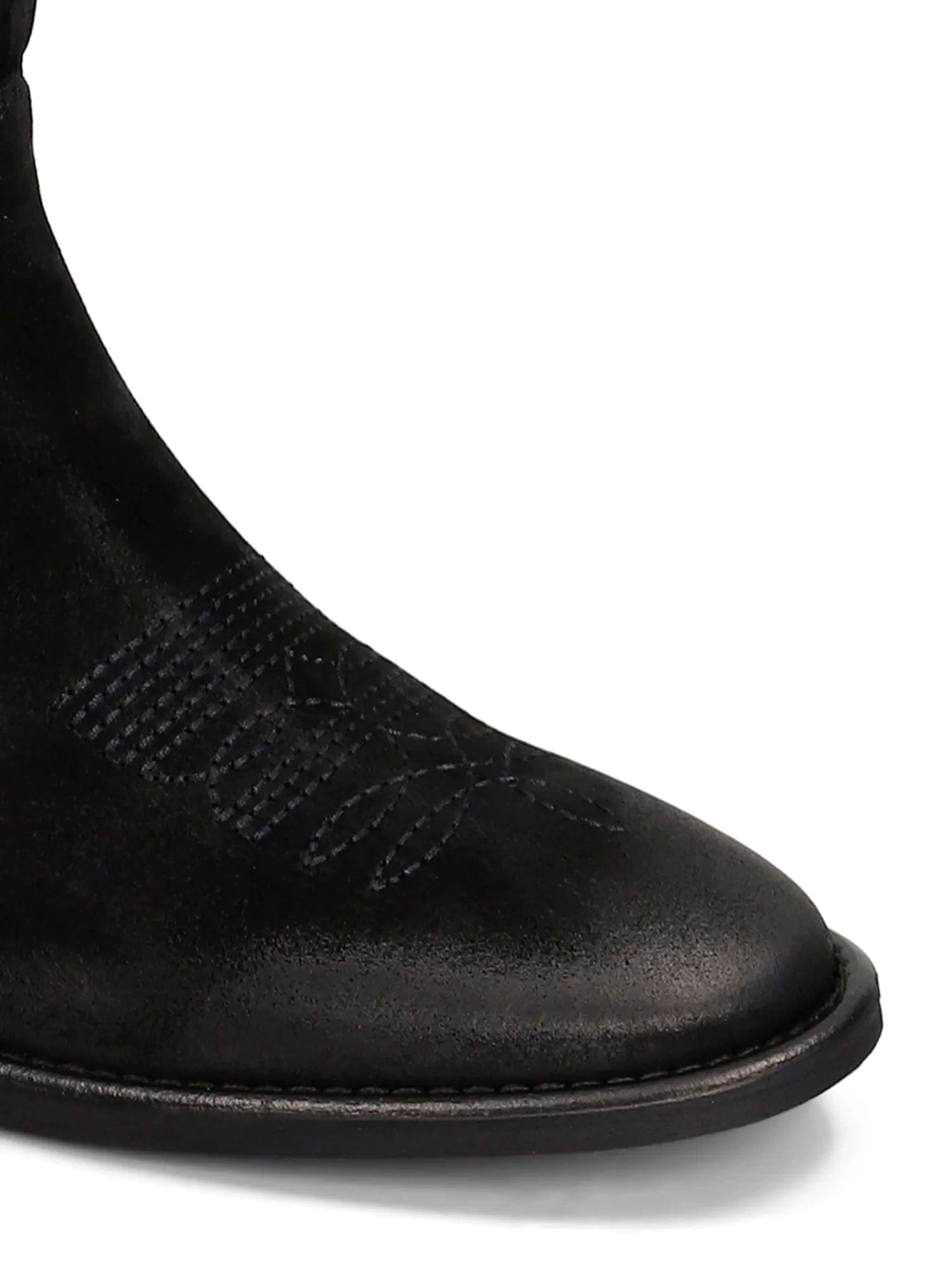 Guatemala Stivali texani in camoscio nero