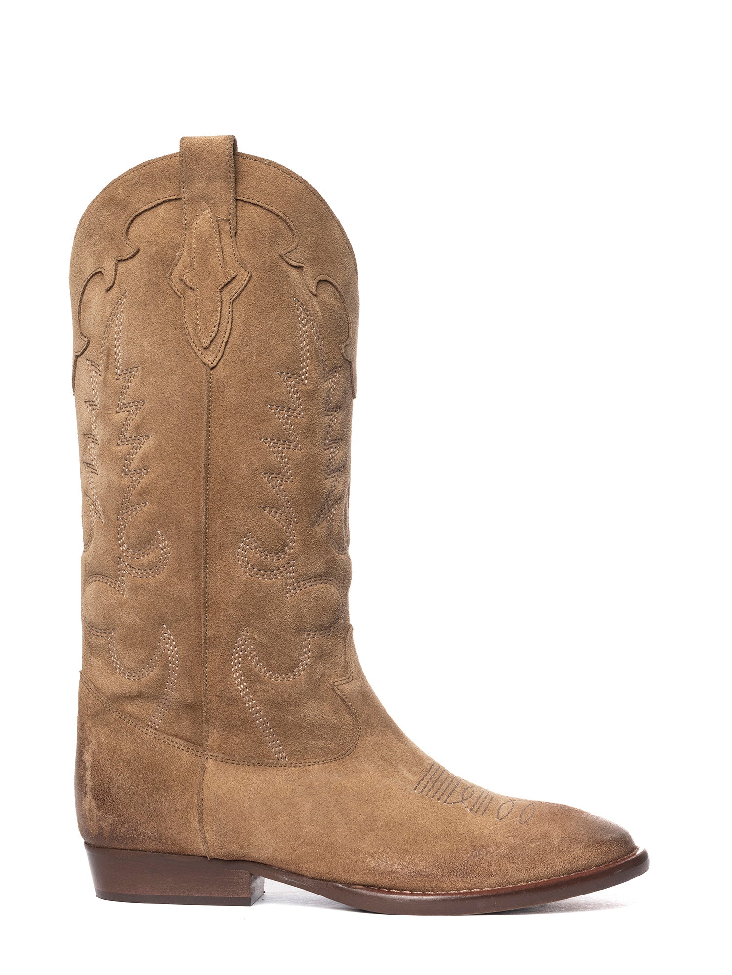 Guatemala Stivali texani in camoscio liquorice