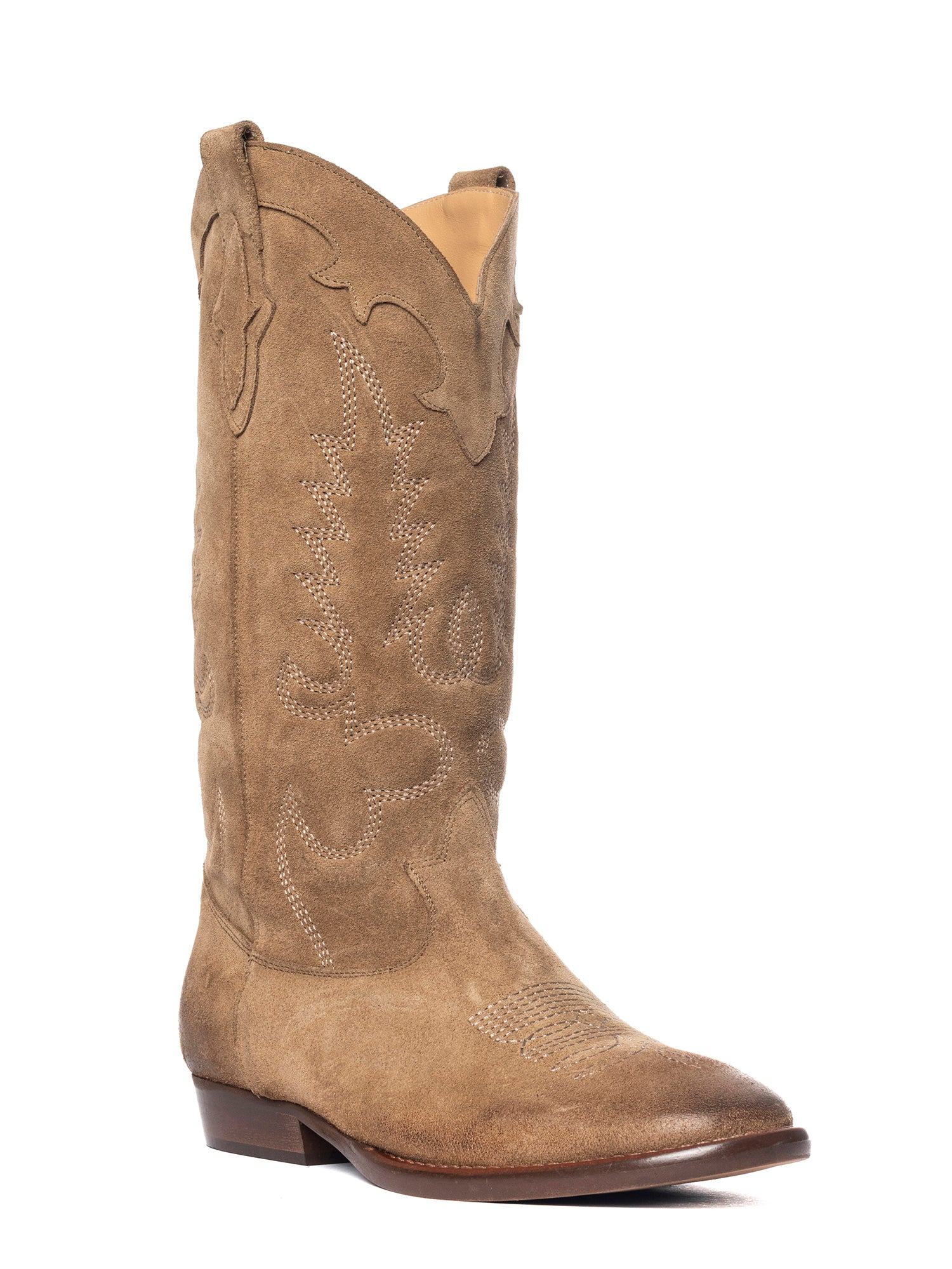 Guatemala Stivali texani in camoscio liquorice