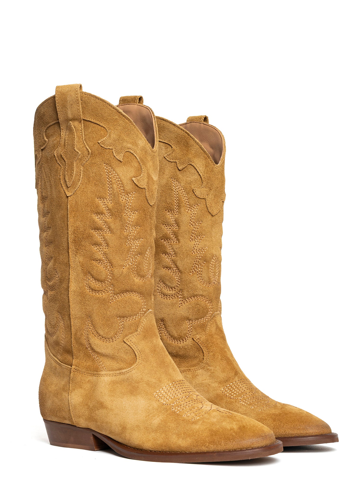 Guatemala Stivali texani in camoscio rame