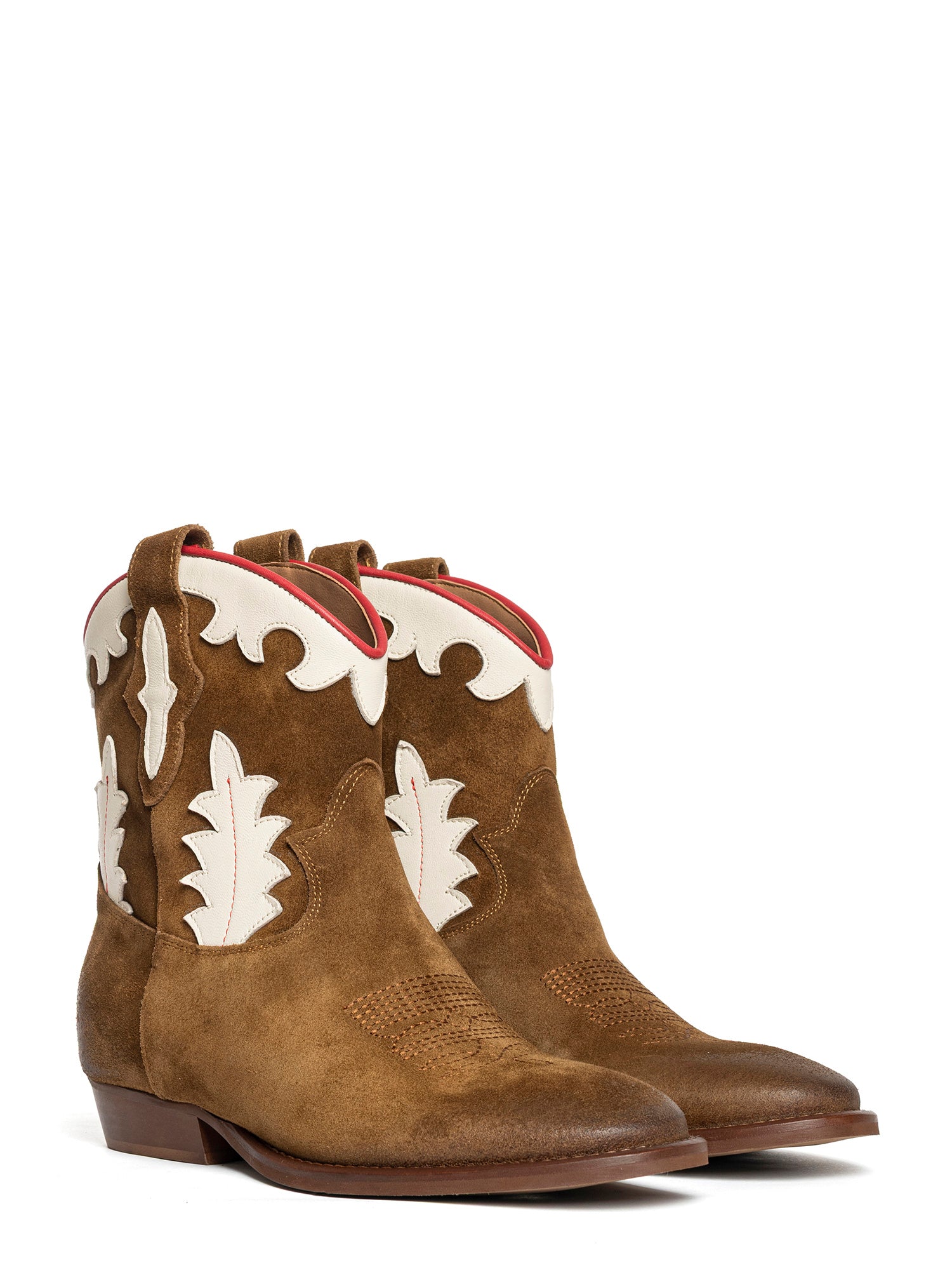 Guinea tronchetti texani in camoscio bruciato