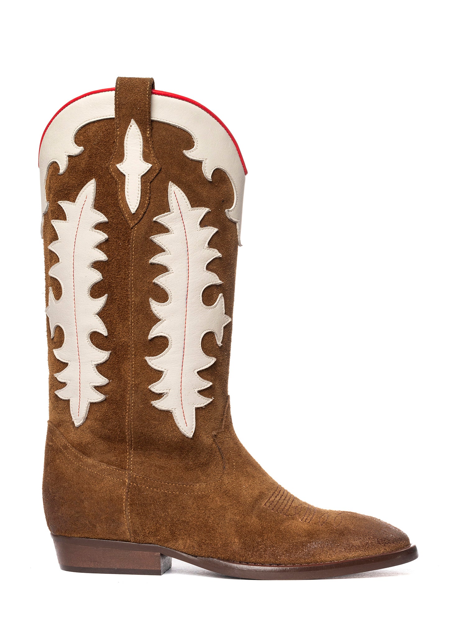 Kansas Stivali texani in camoscio bruciato