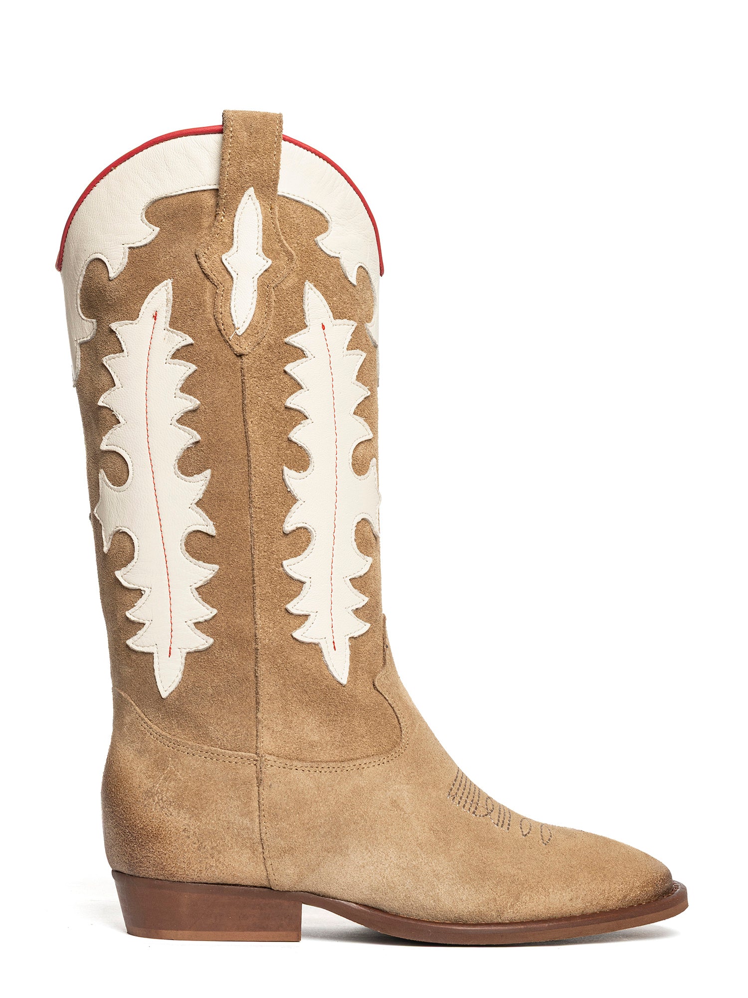 Kansas Stivali texani in camoscio deserto