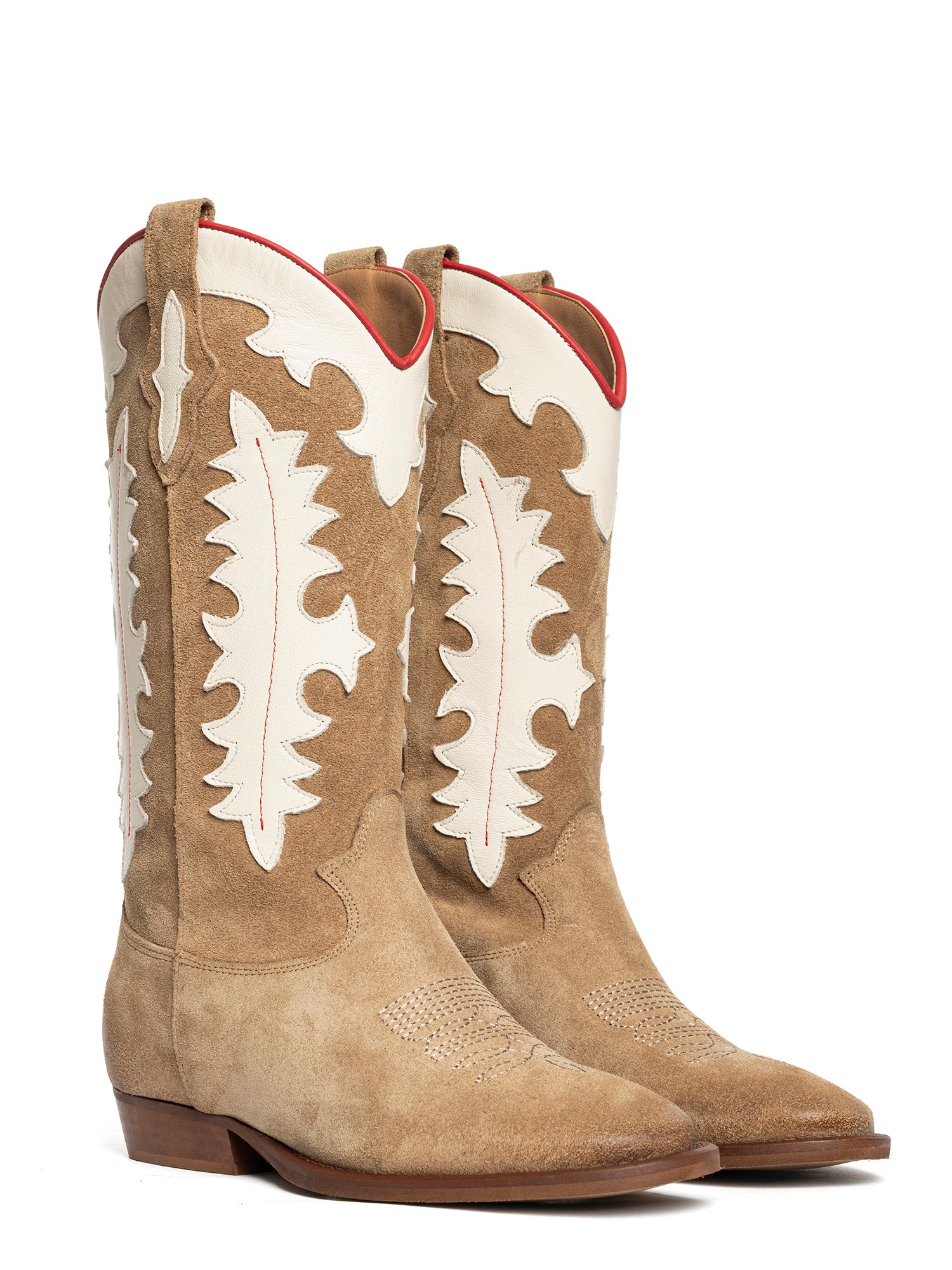 Kansas Stivali texani in camoscio deserto