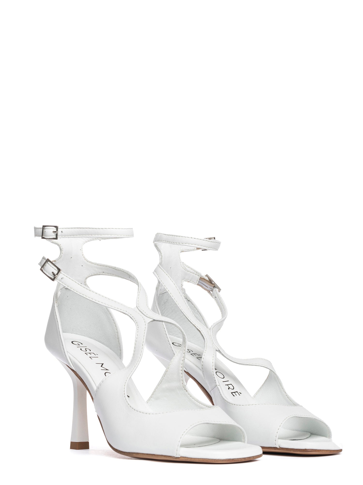 Kelly Sandali spuntati in nappa bianco