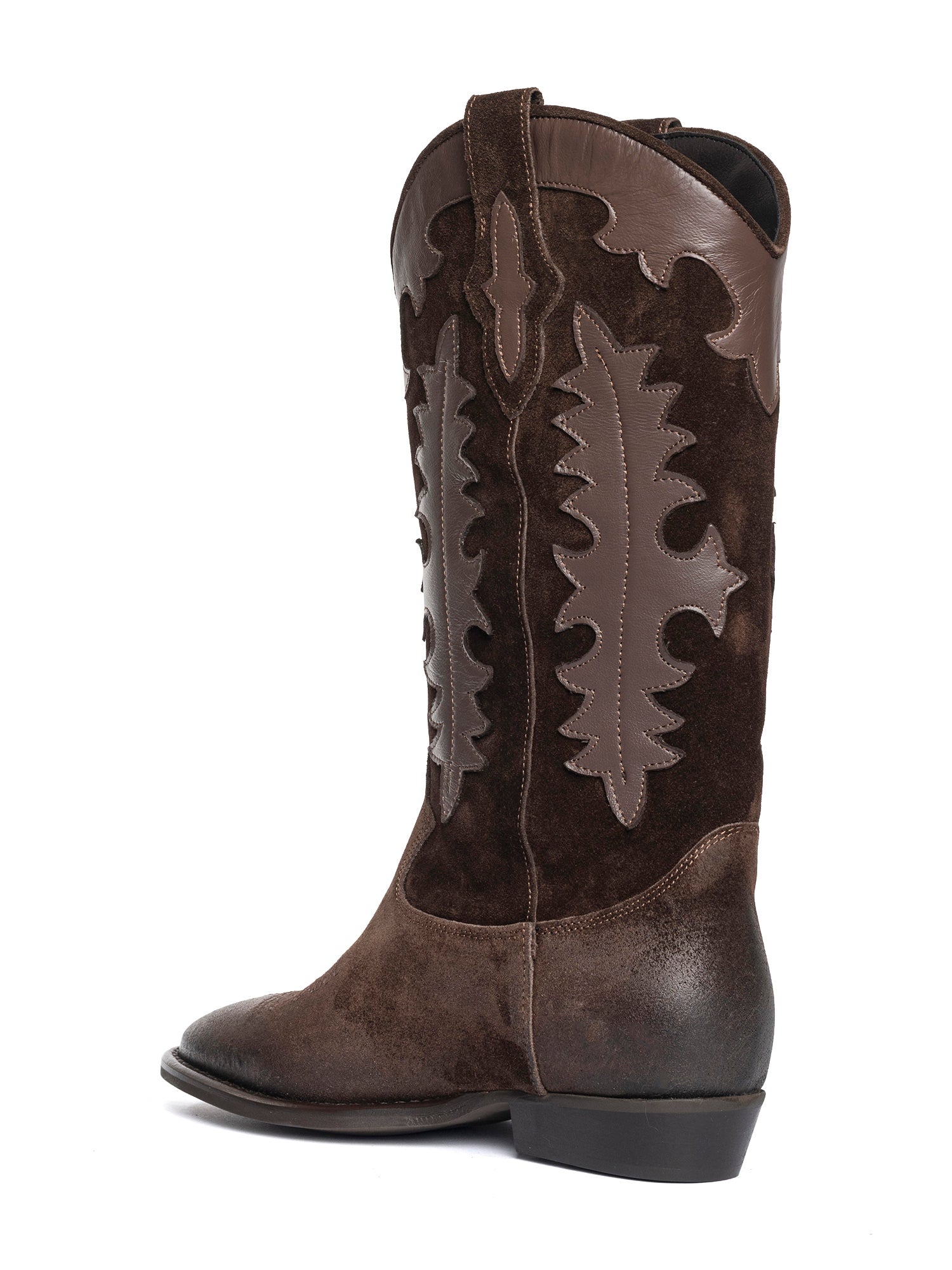 Kansas Taupe Suede Cowboy Boots