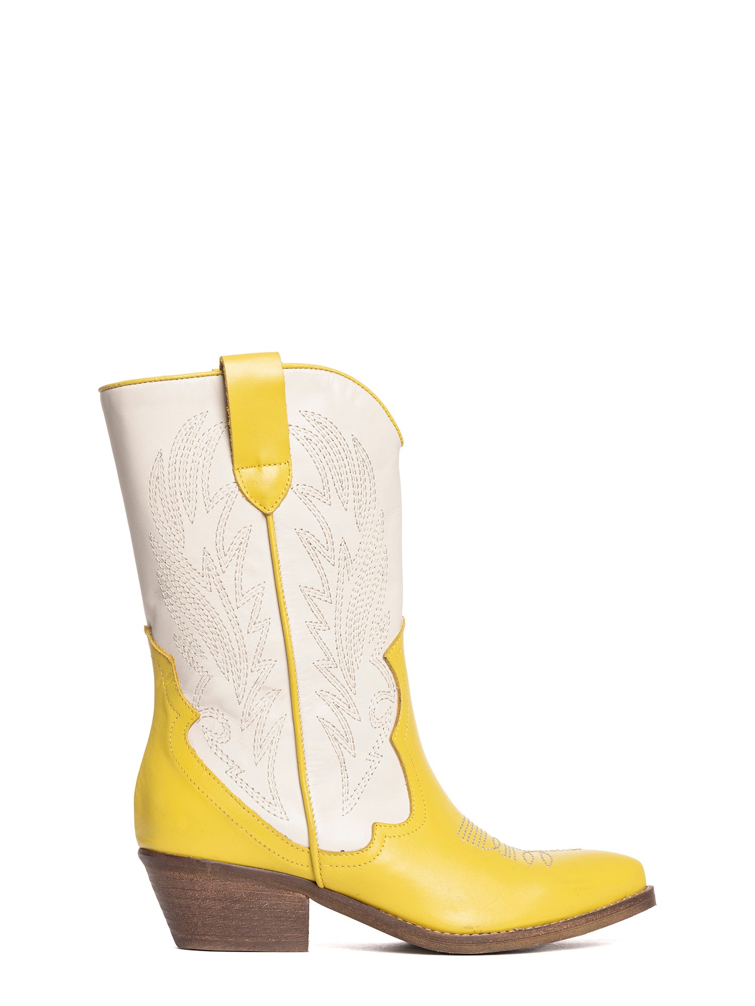 Lima Stivali texani in vitello giallo