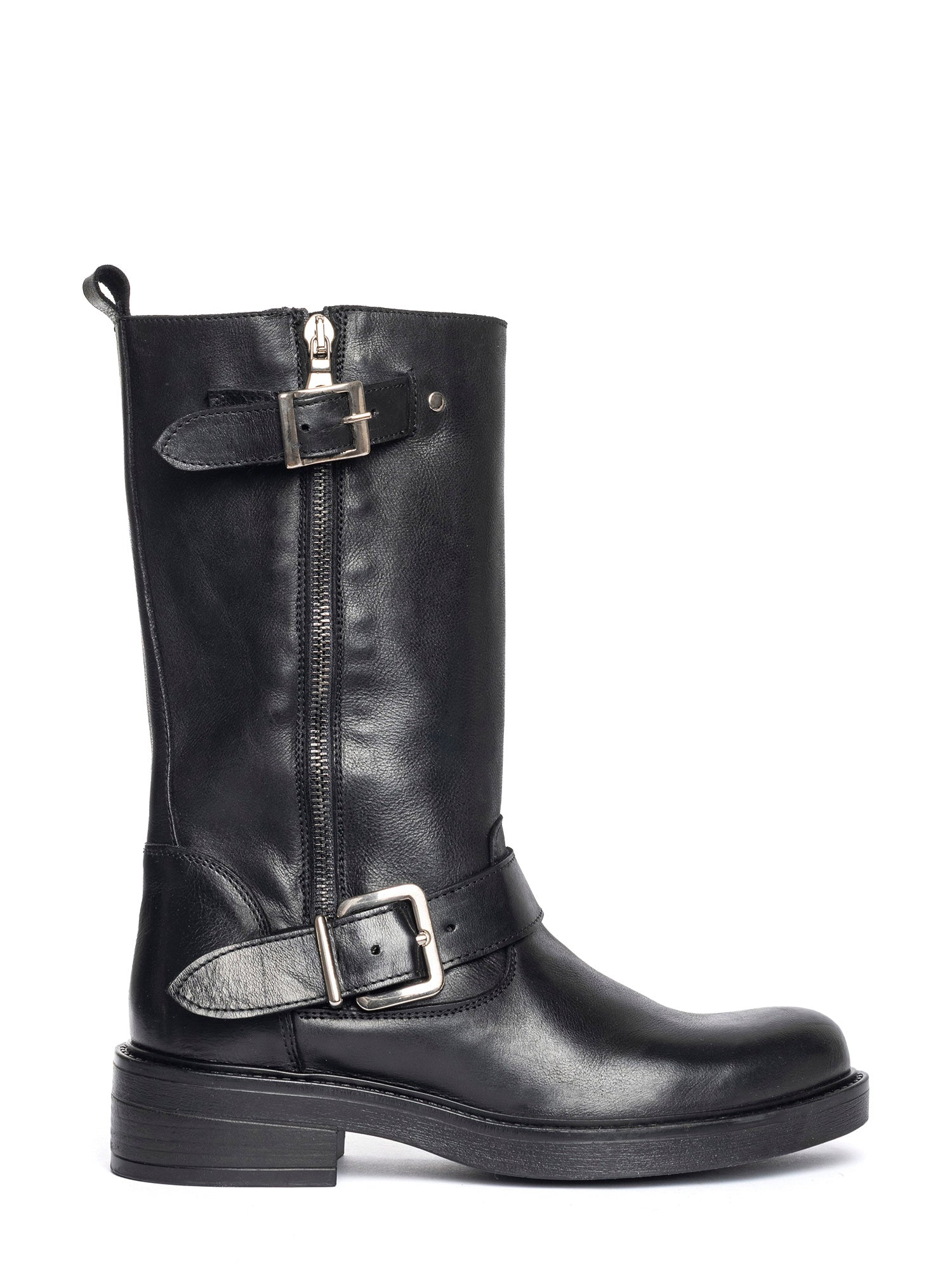 Loren Biker in vitello nero
