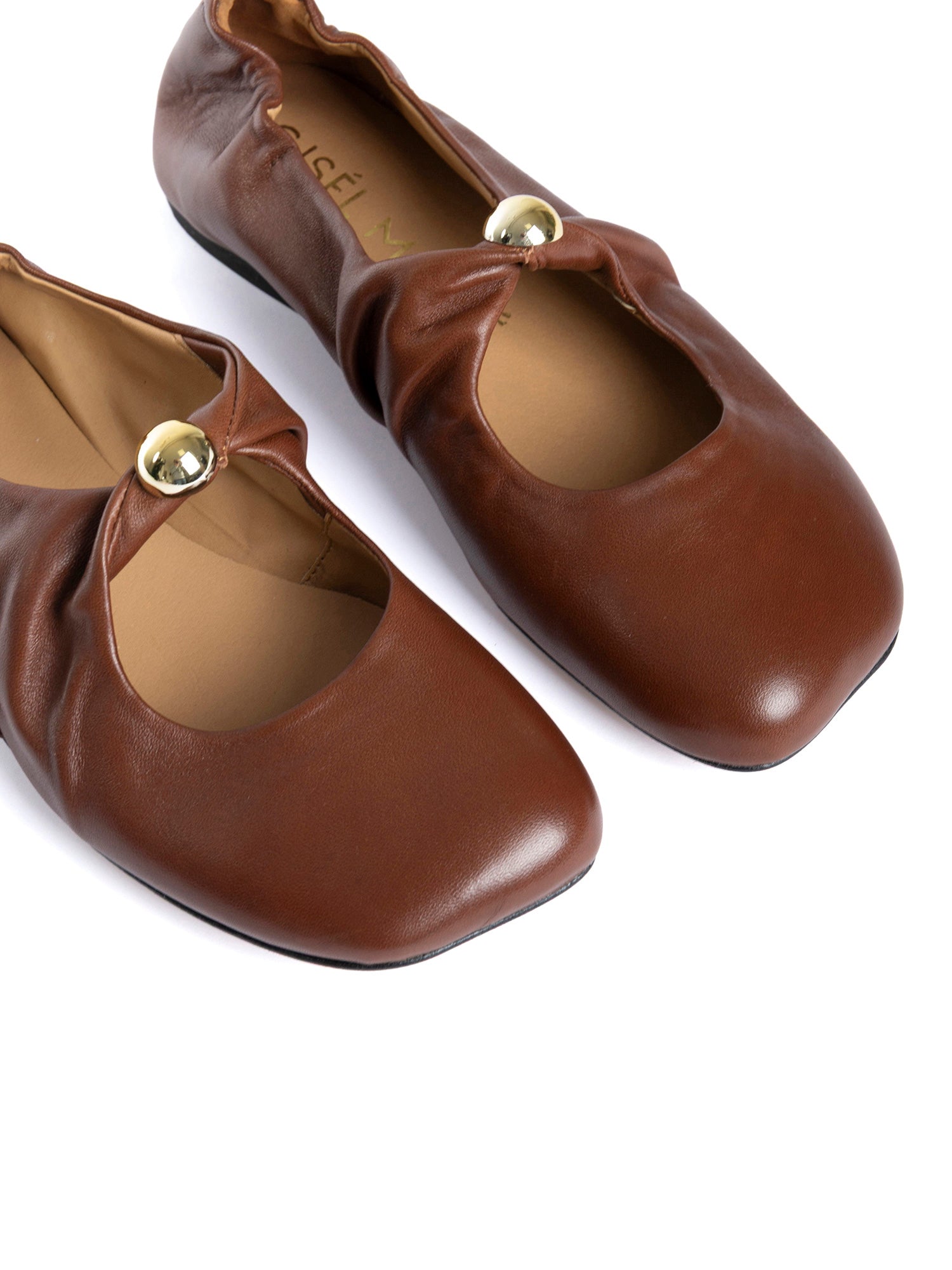 Marta Ballerine in nappa cuoio