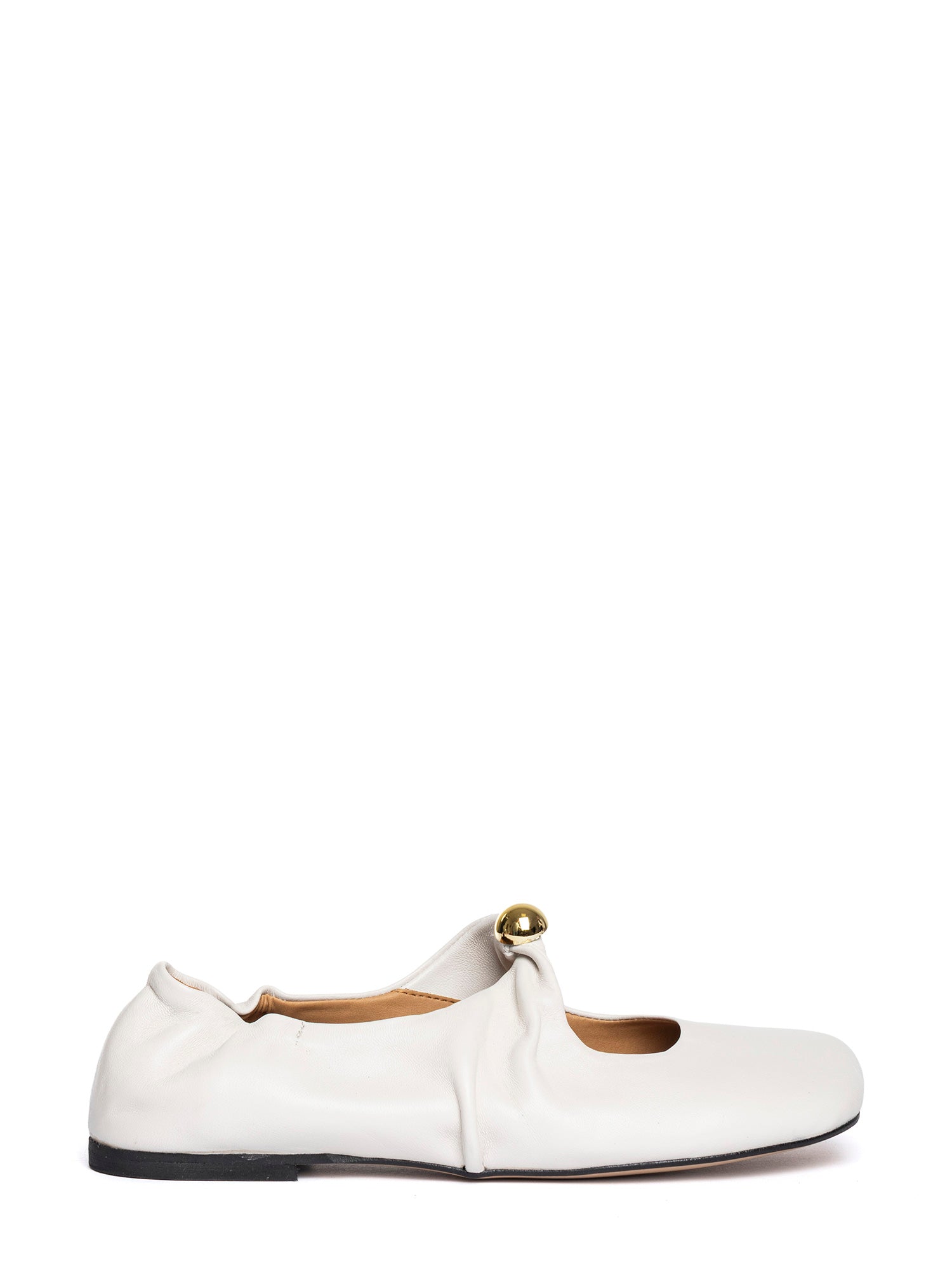 Marta Ballerine in nappa off white