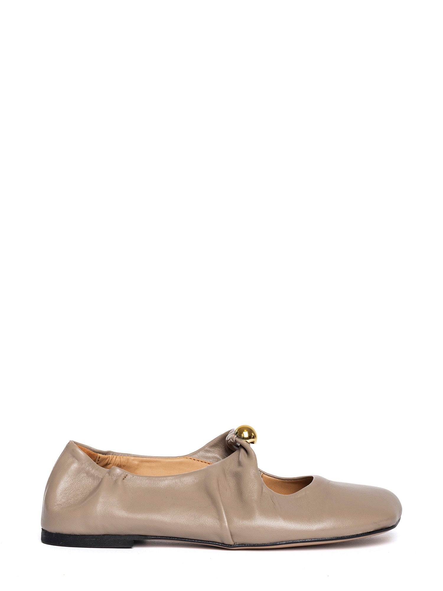 Marta Ballerine in nappa taupe