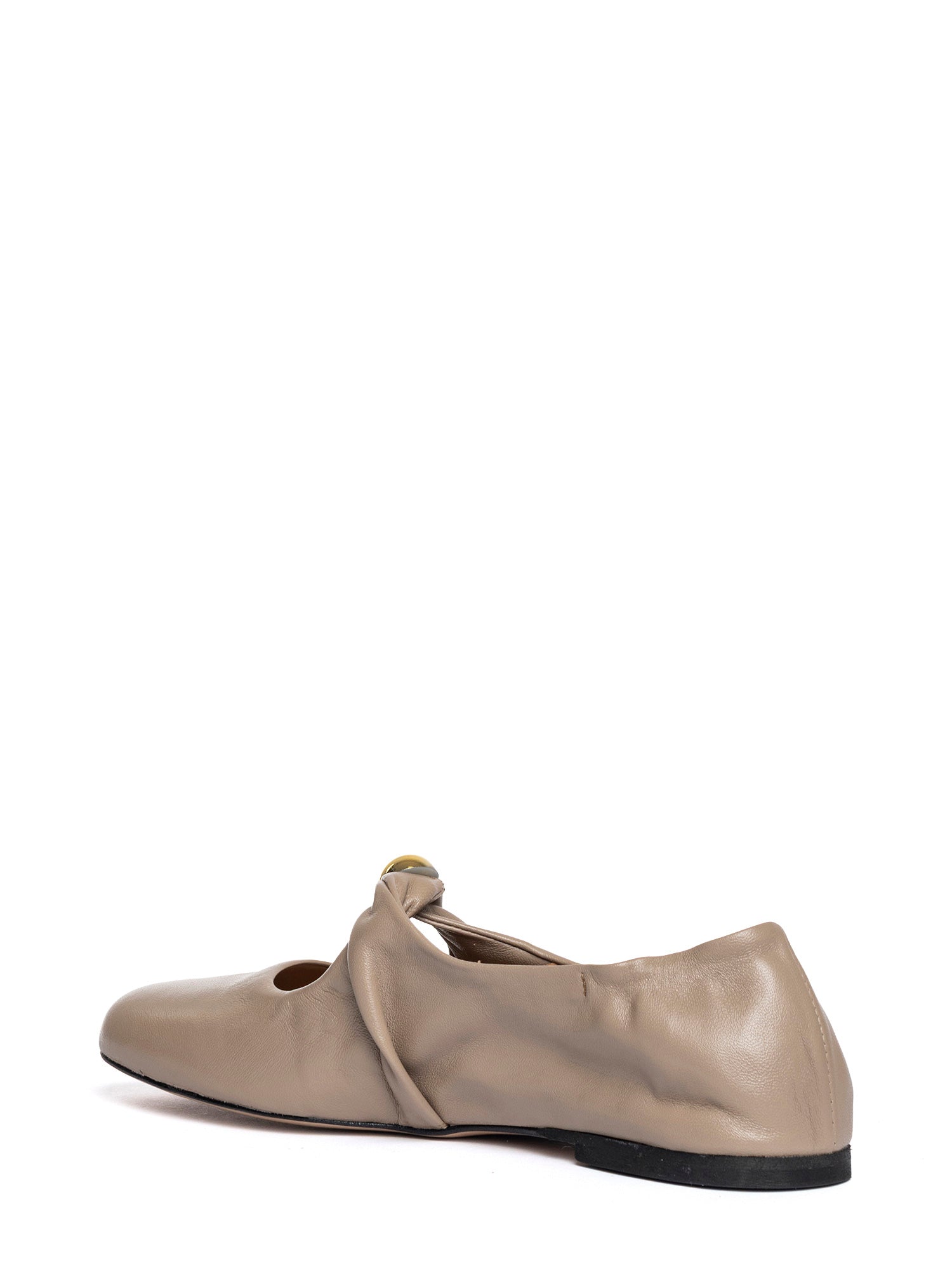 Marta Ballerine in nappa taupe