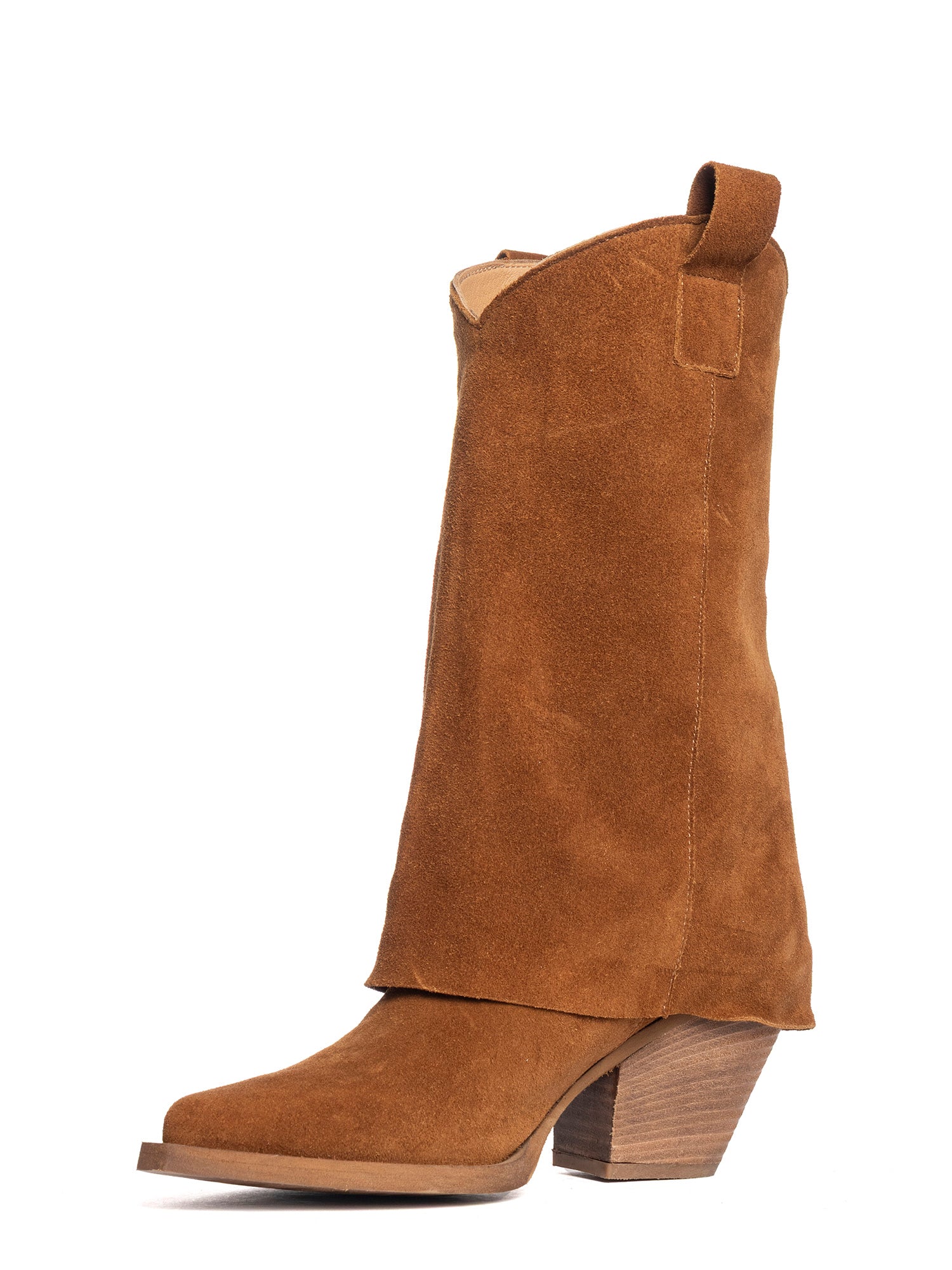 Medellin Stivali texani in camoscio cuoio