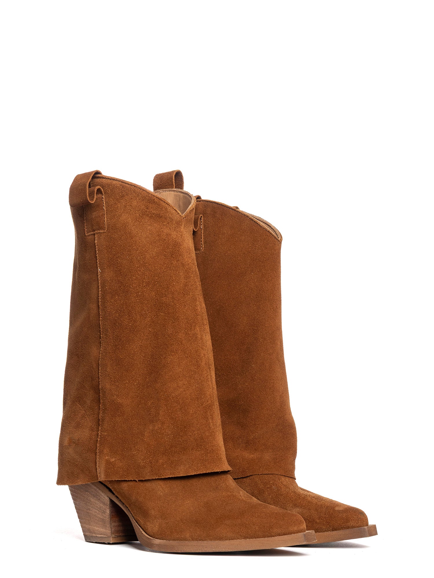 Medellin Stivali texani in camoscio cuoio