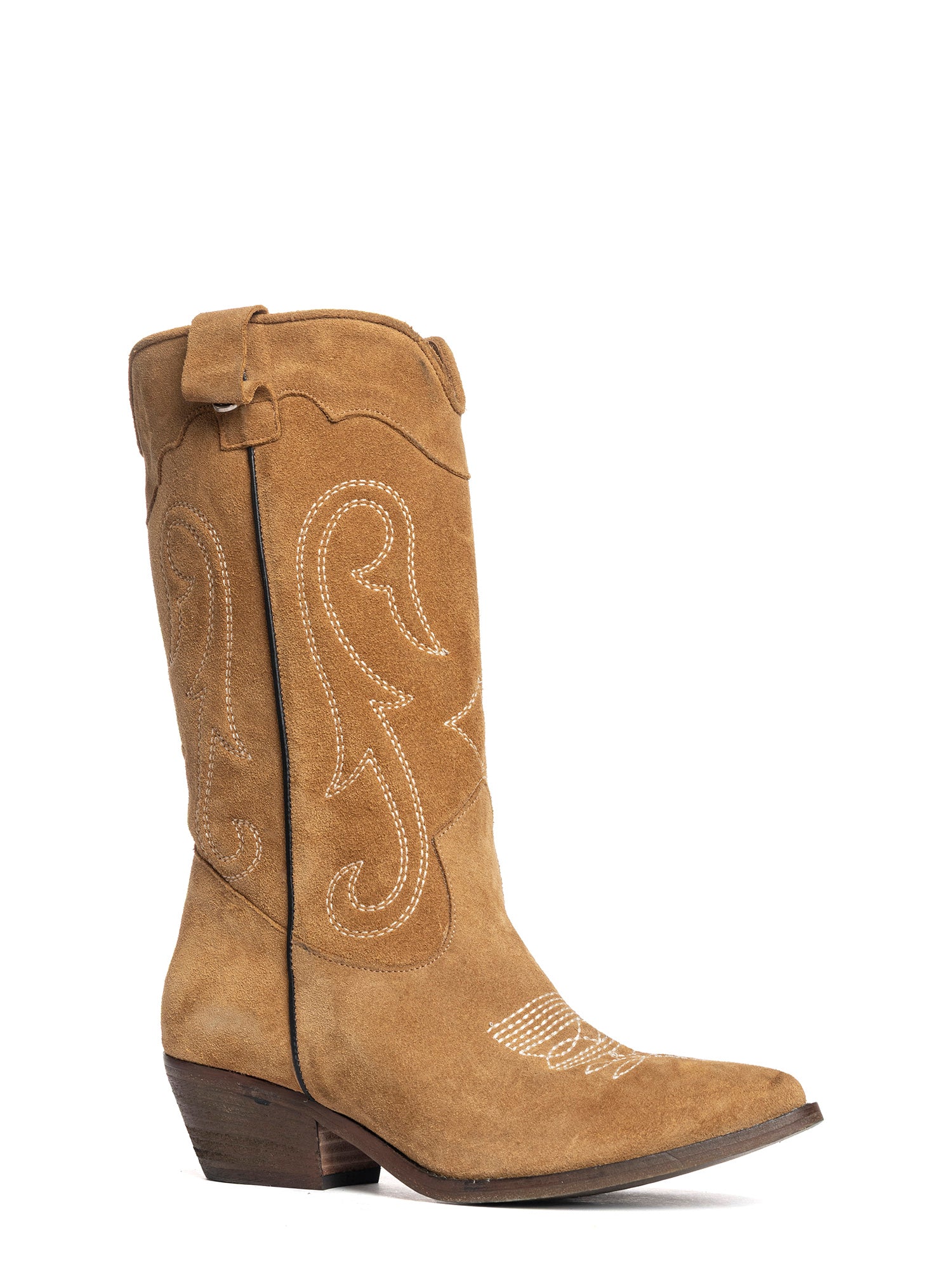 Megan Stivali texani in camoscio alce