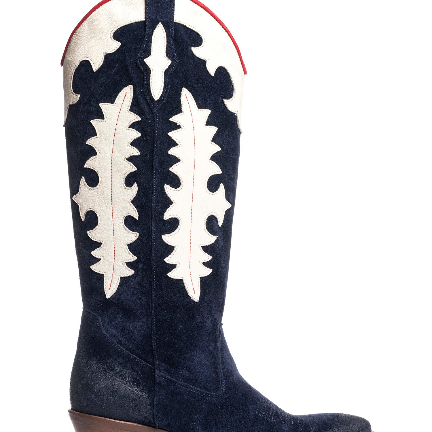 Montreal Stivali texani in camoscio blu