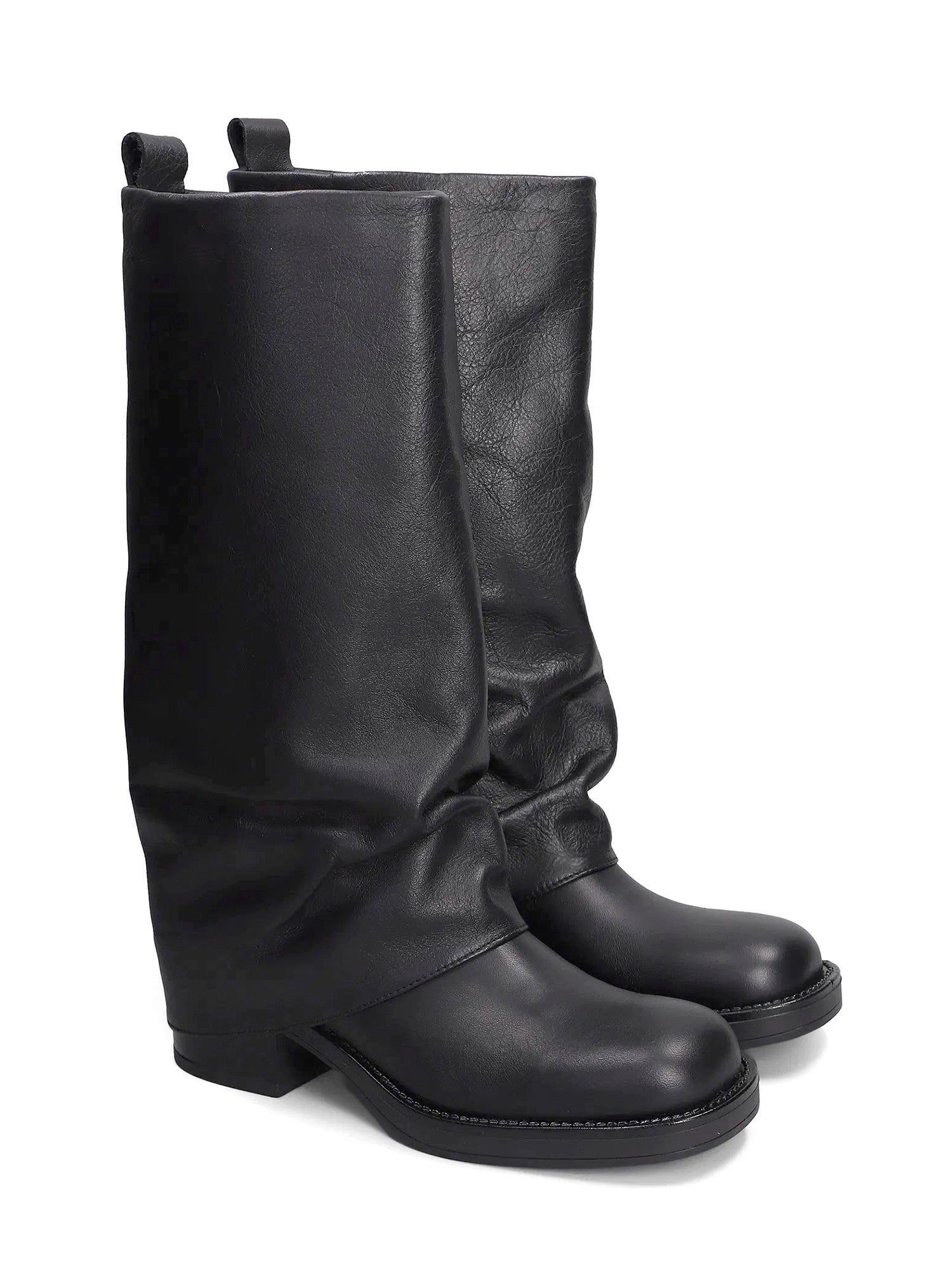 Manchester Biker in vitello montone nero