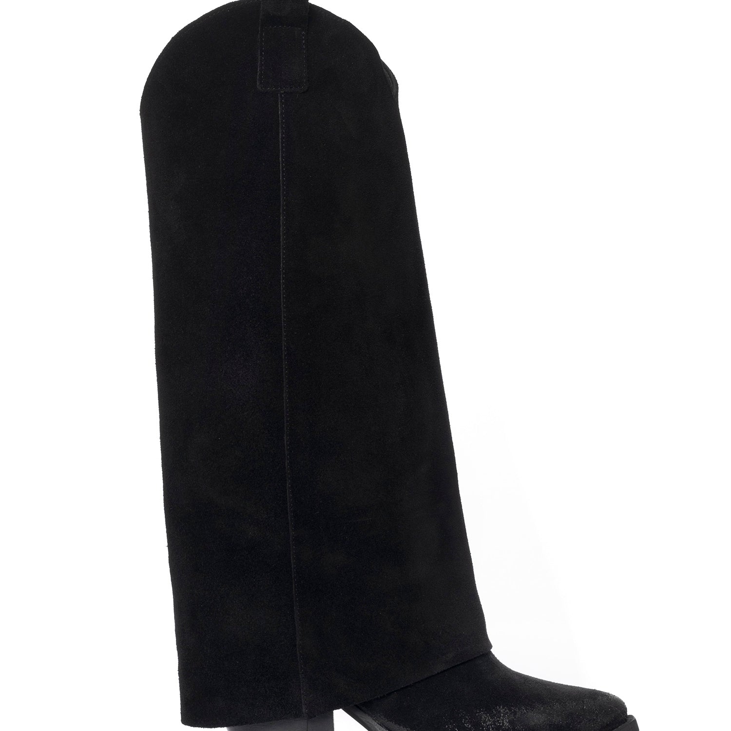 Natasha Stivali texani in camoscio nero