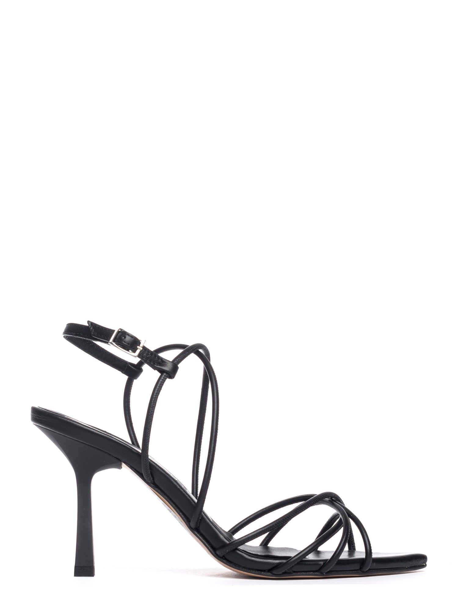 Neva Sandali in nappa nero con incrocio