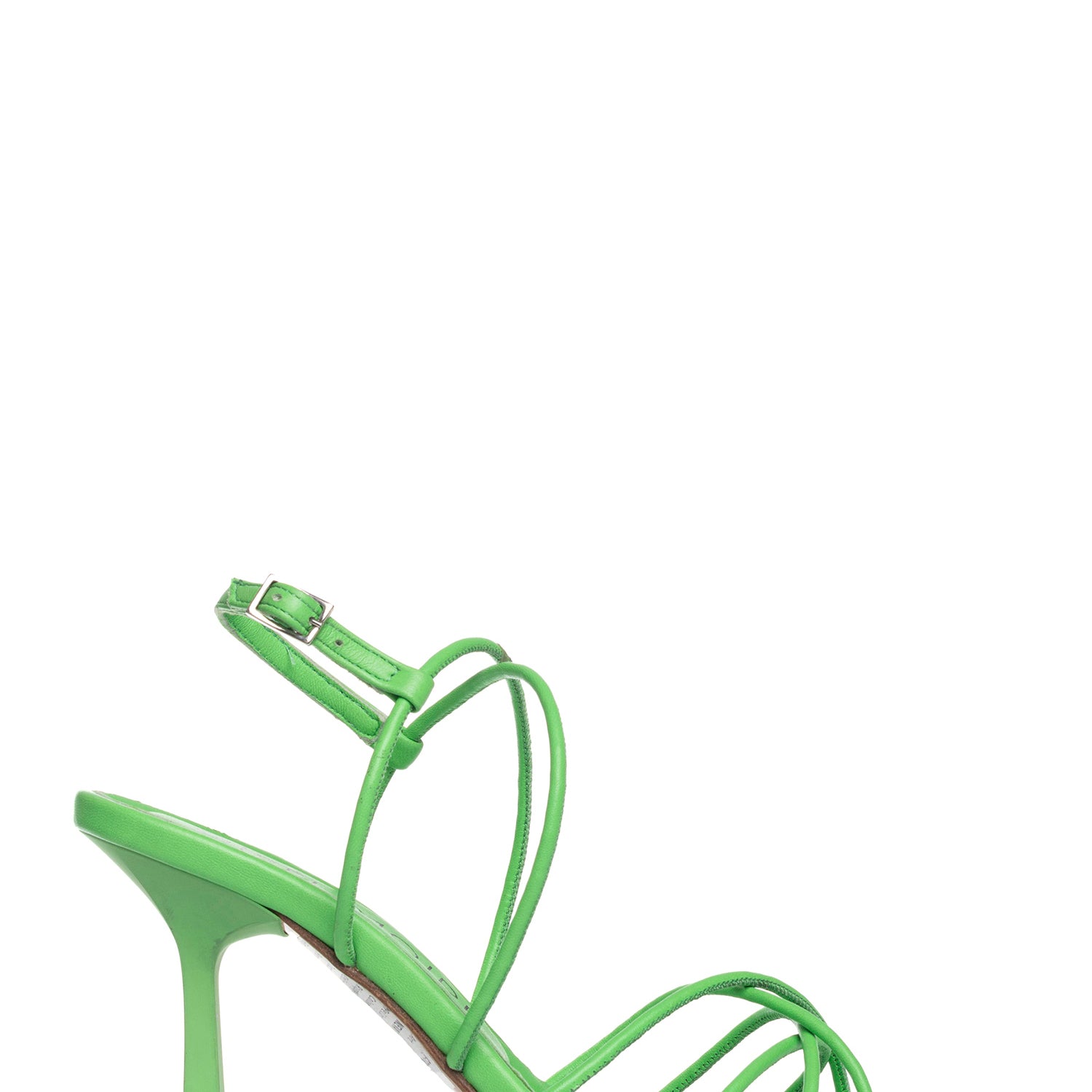 Neva Sandali in nappa verde con incrocio