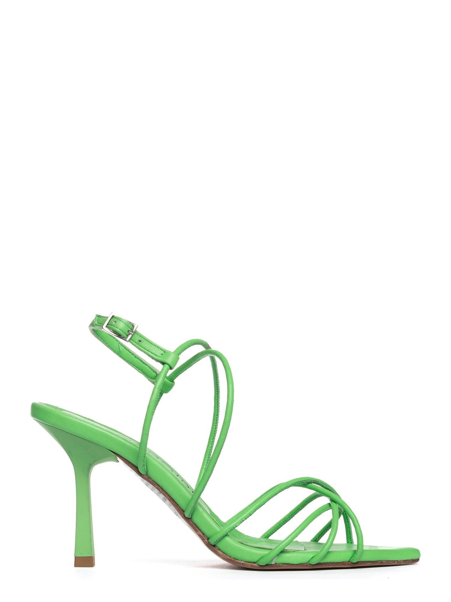 Neva Sandali in nappa verde con incrocio