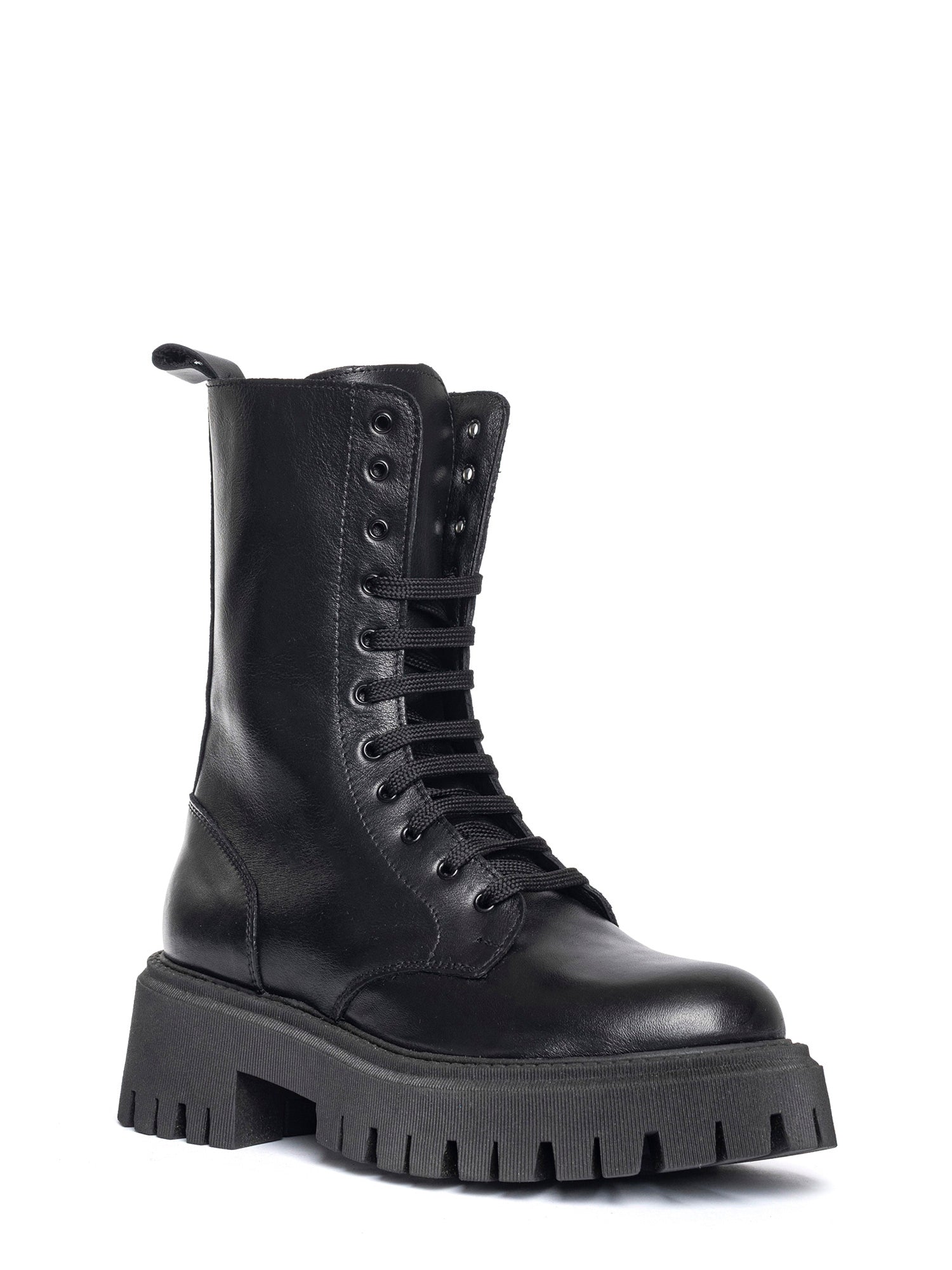 Onyx Biker in vitello nero