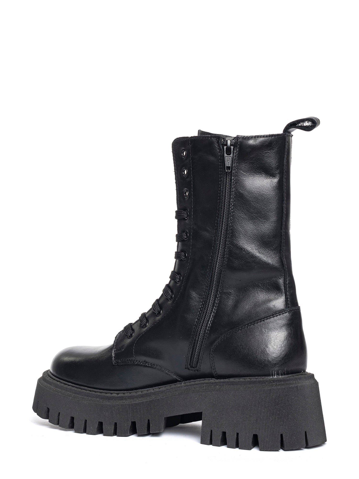 Onyx Biker in vitello nero