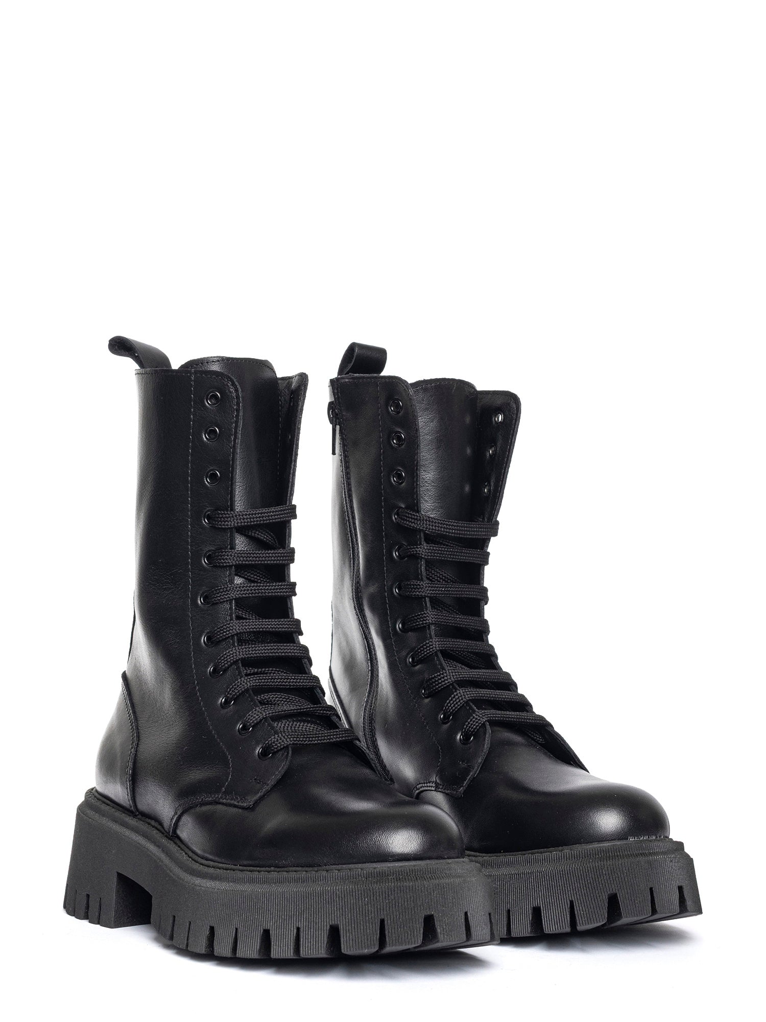 Onyx Biker in vitello nero