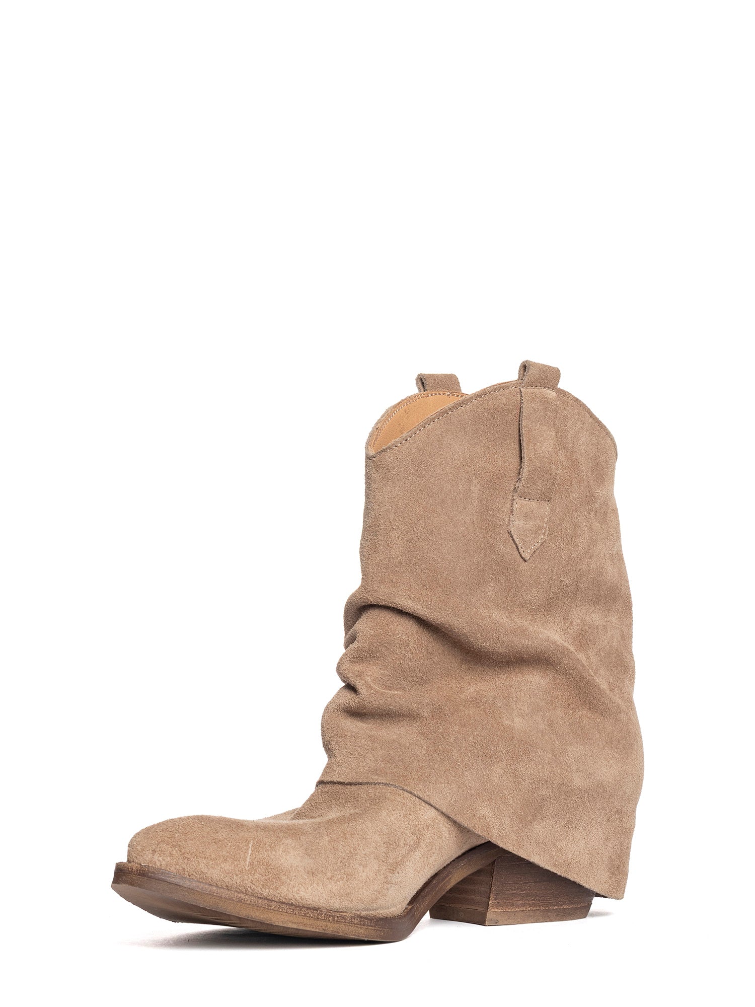 Panama Tronchetti texani in camoscio taupe