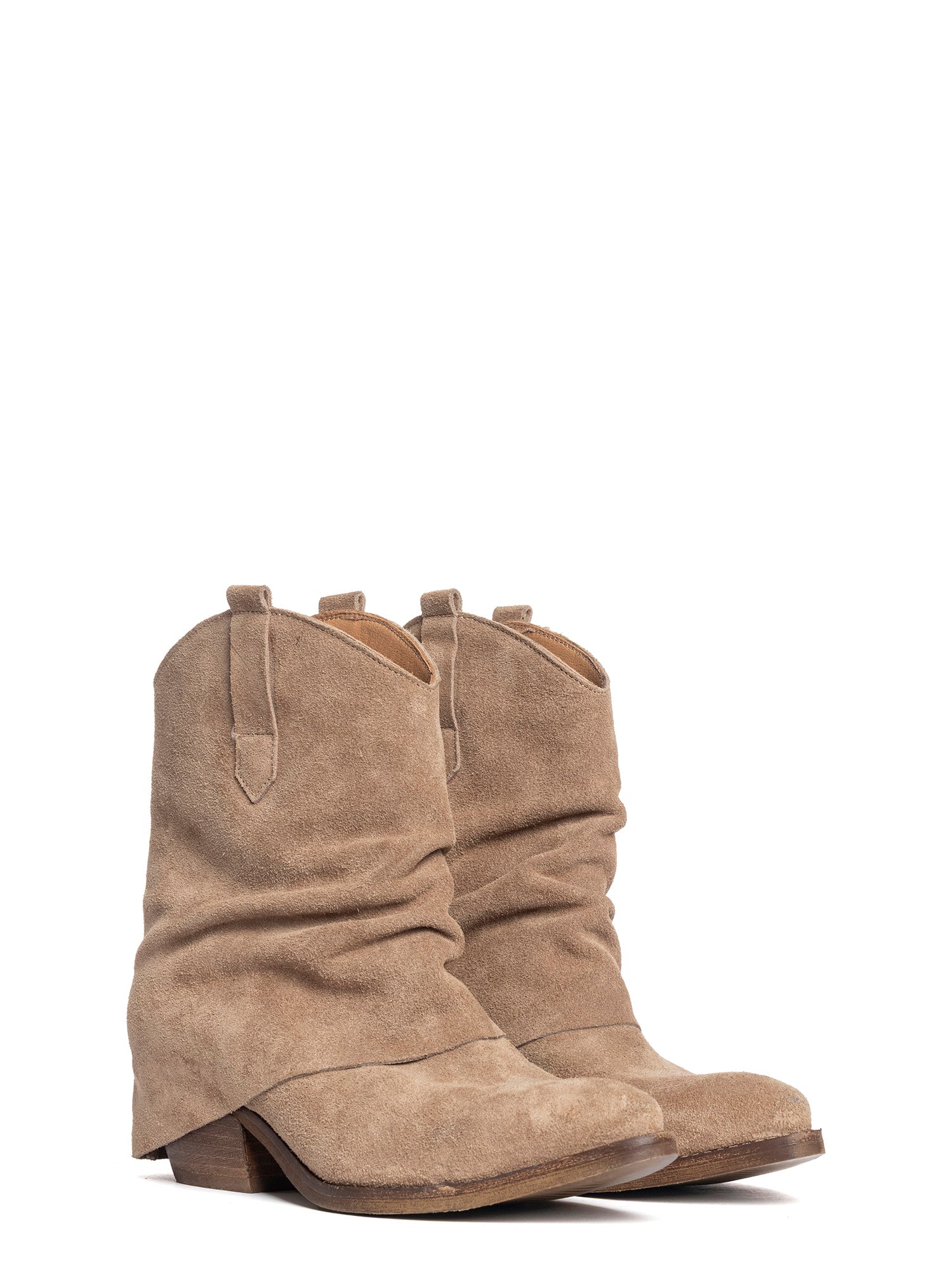 Panama Tronchetti texani in camoscio taupe