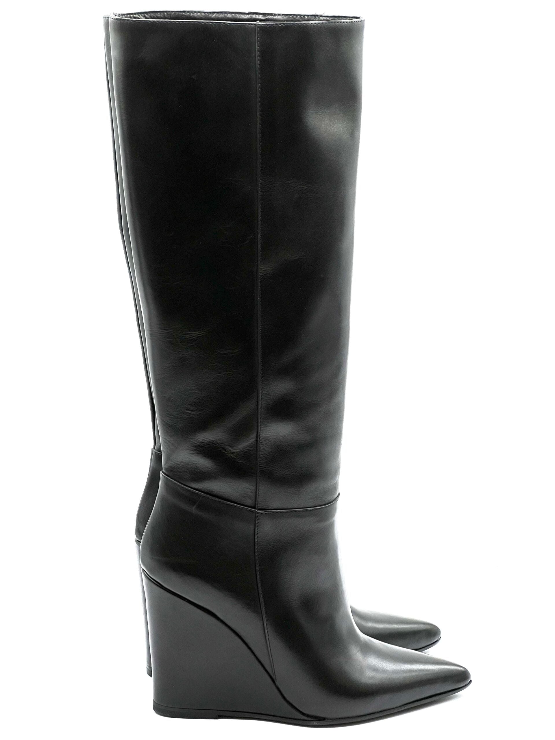 Stivali Pink in vitello nero