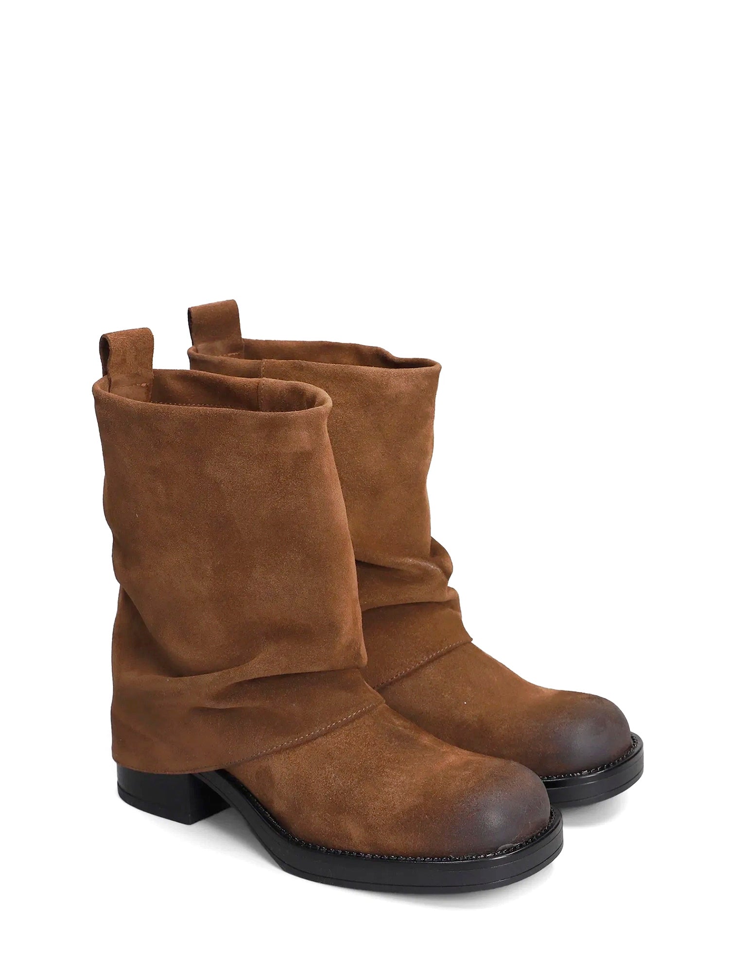 Royal Biker in camoscio marrone