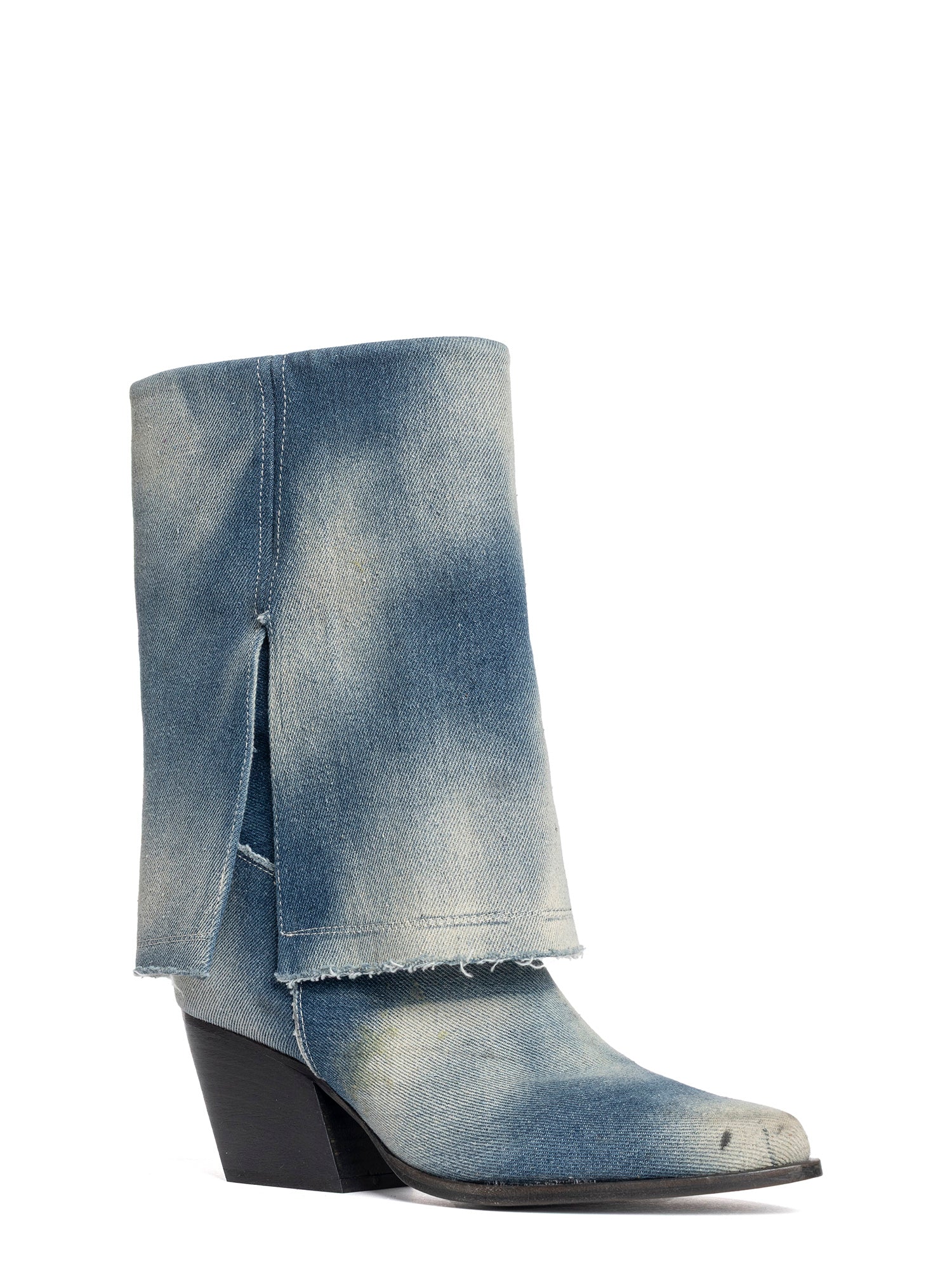 Santa Fe Stivali texani in jeans lavato