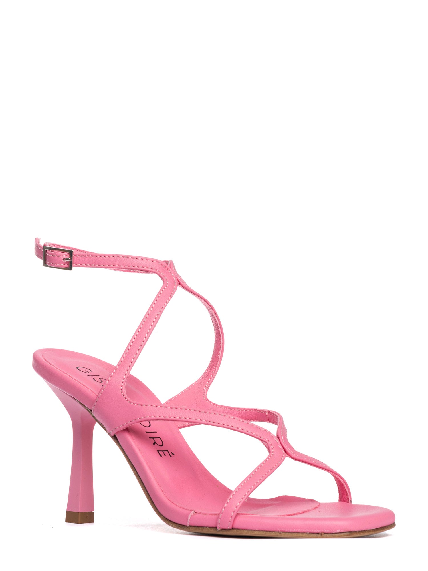 Sharlen Sandali intrecciati in nappa rosa barbie