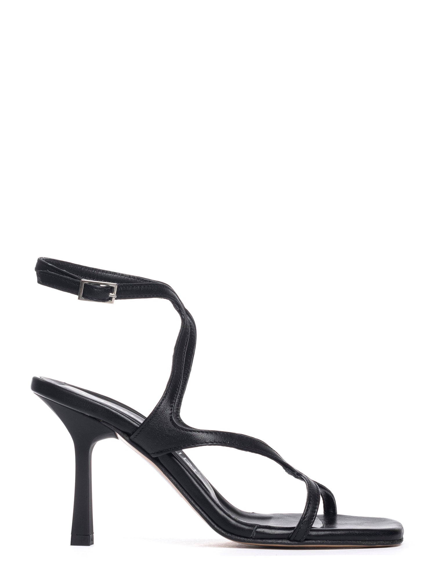 Sharlen Sandali intrecciati in nappa nero