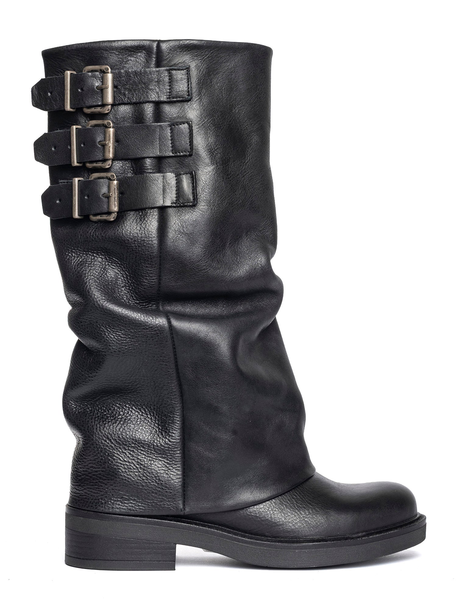 Royal Biker in off-white sheepskin calfskin