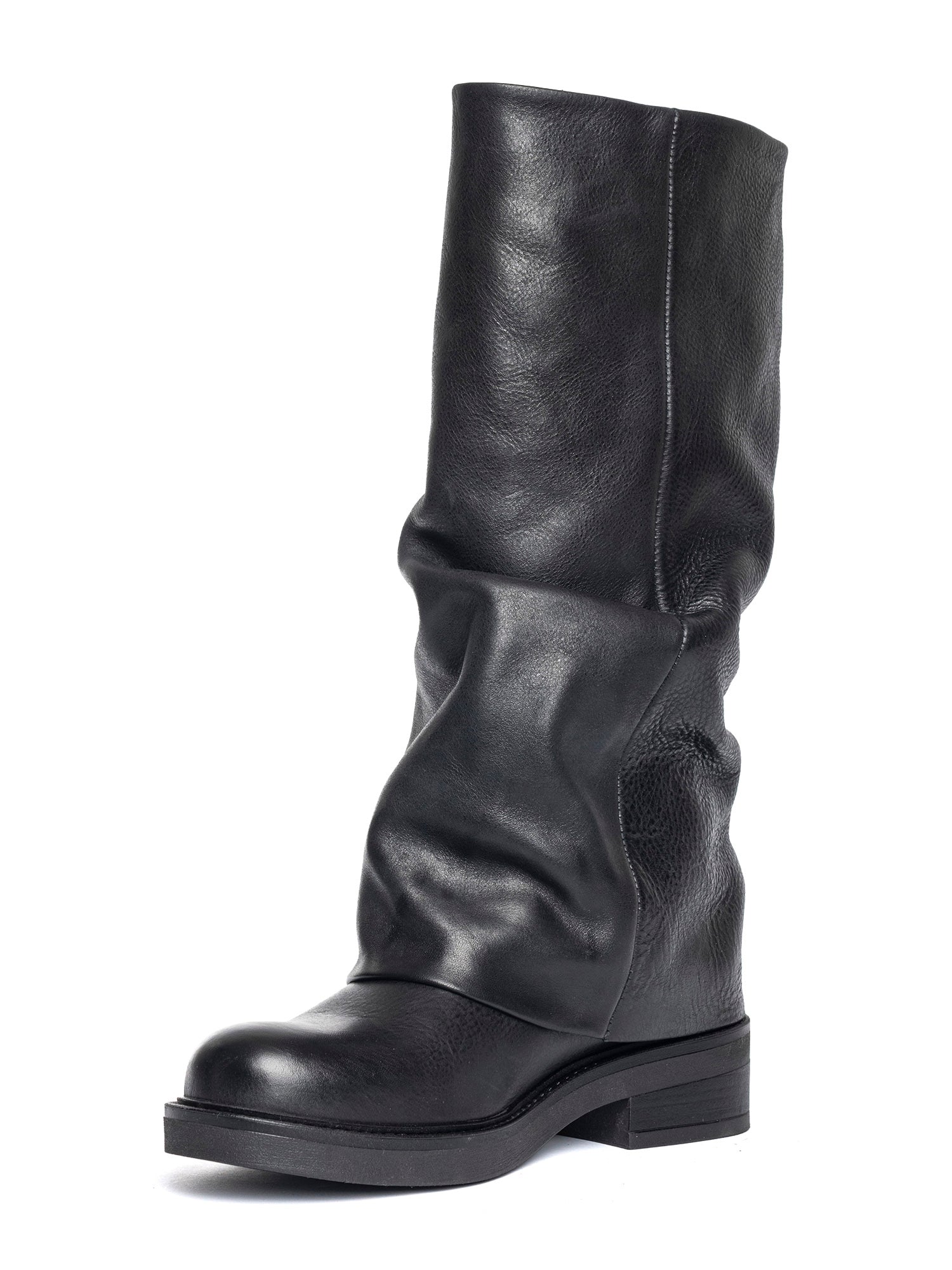 Royal Biker in off-white sheepskin calfskin
