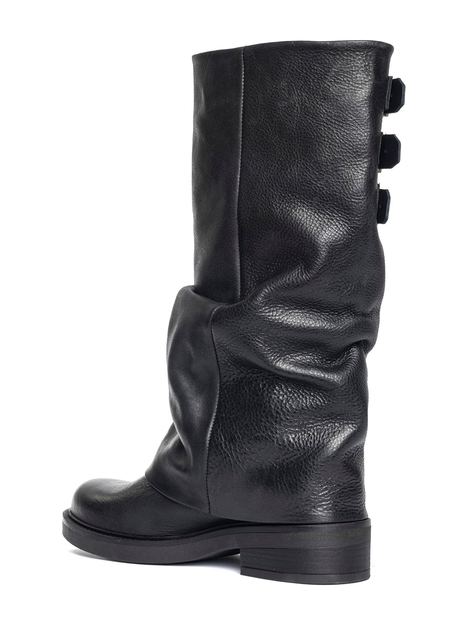Royal Biker in off-white sheepskin calfskin