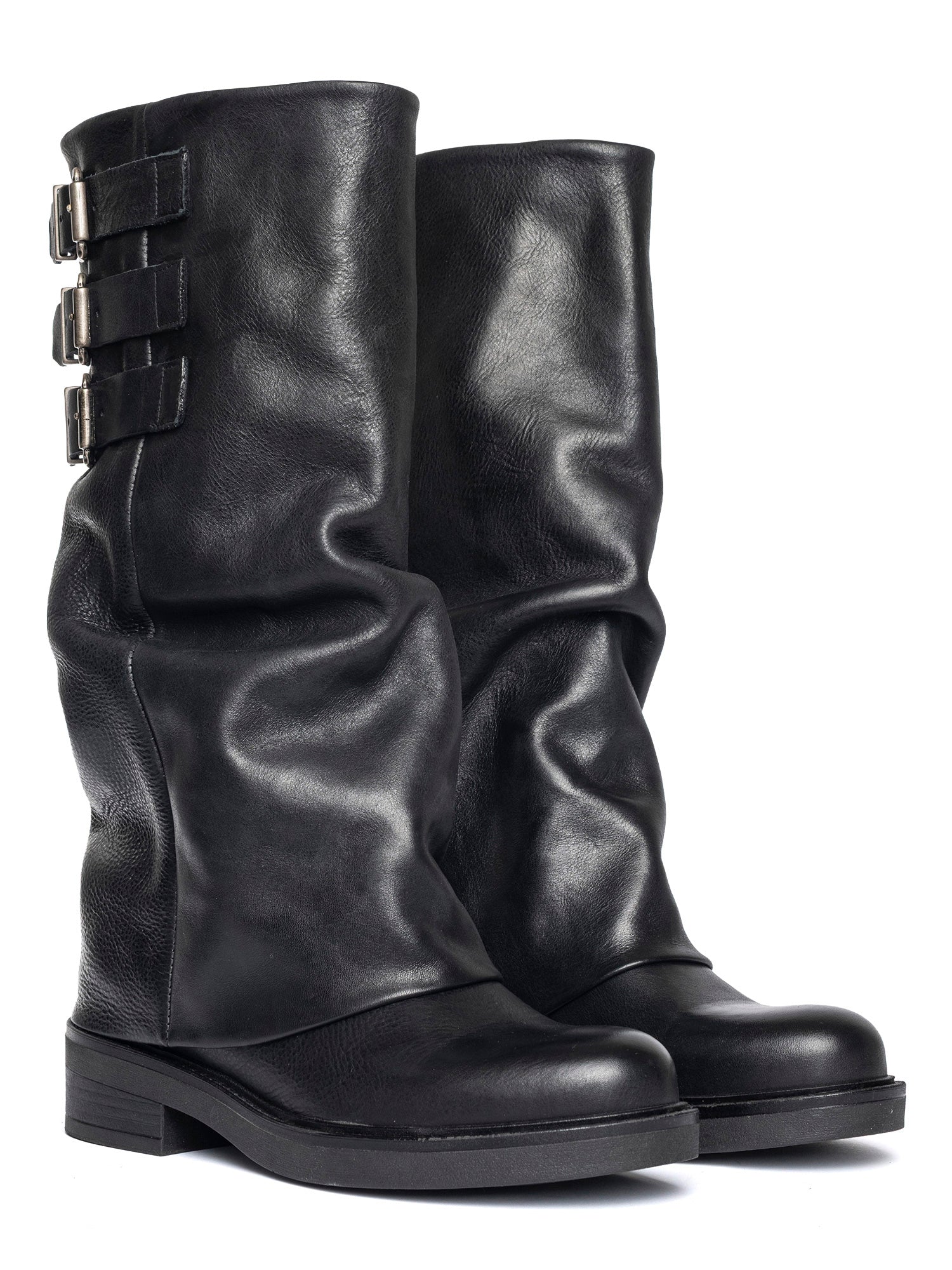 Softy Biker in vitello nero