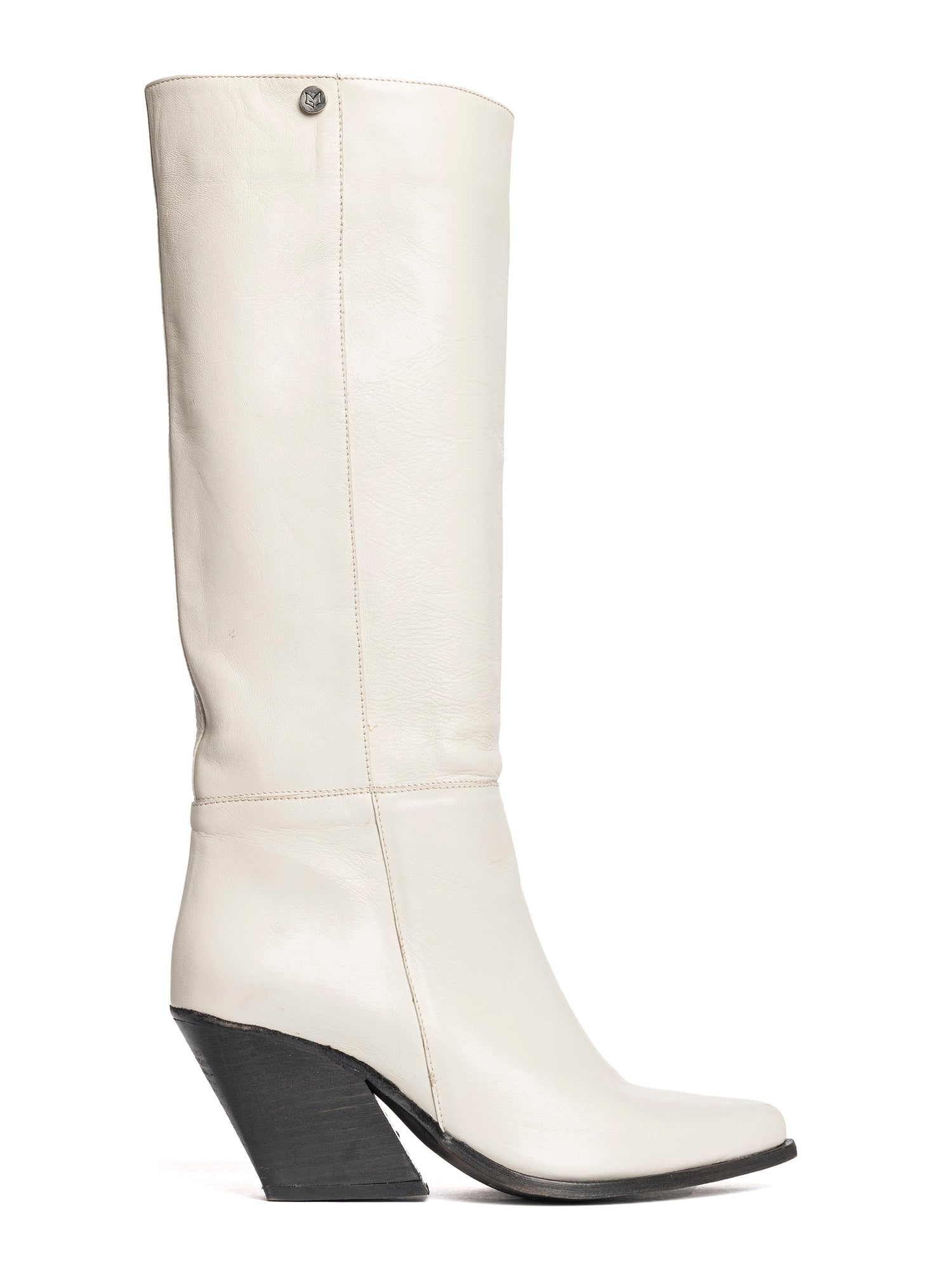 Sophie Stivali texani in nappa latte