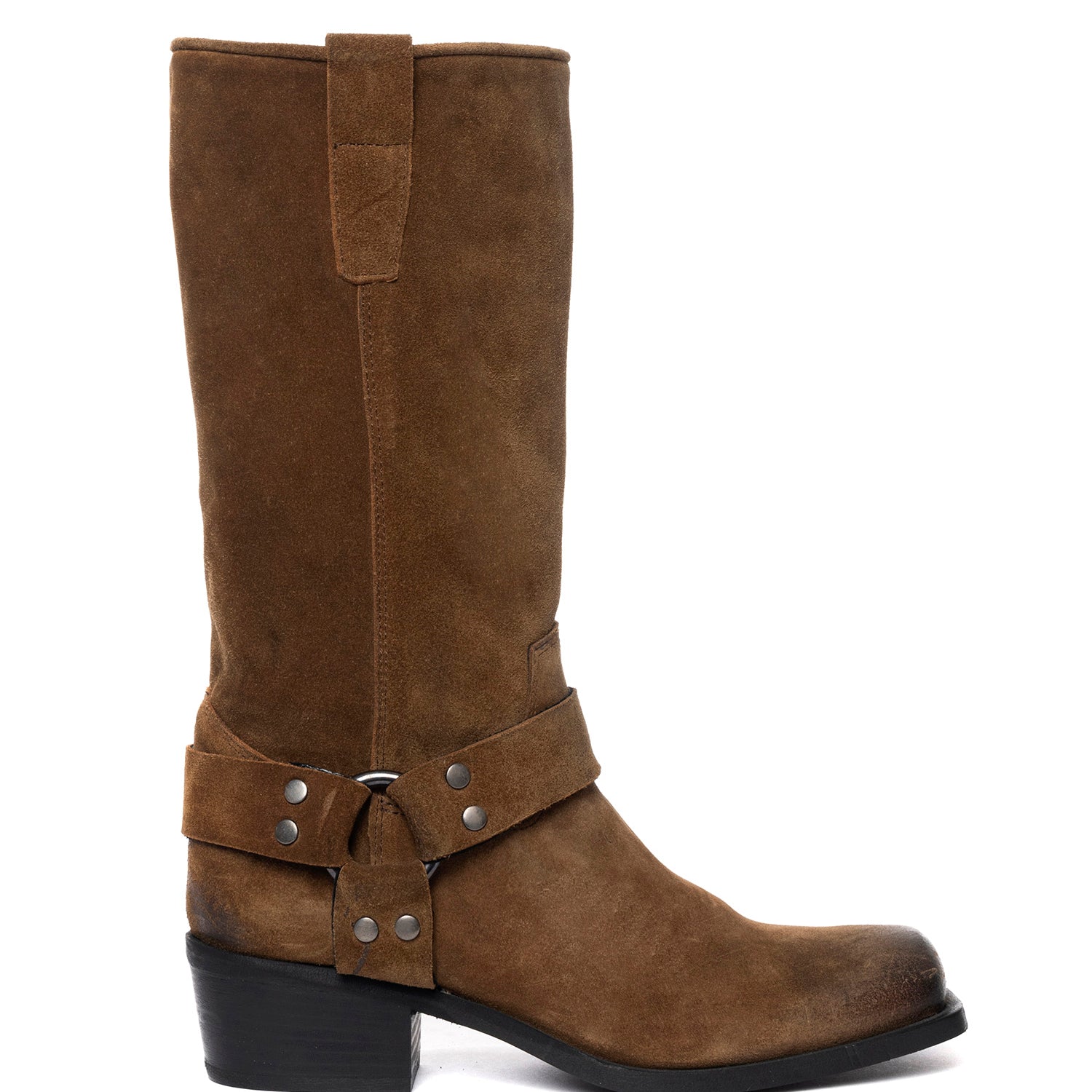 Texas Stivali texani in camoscio cuoio