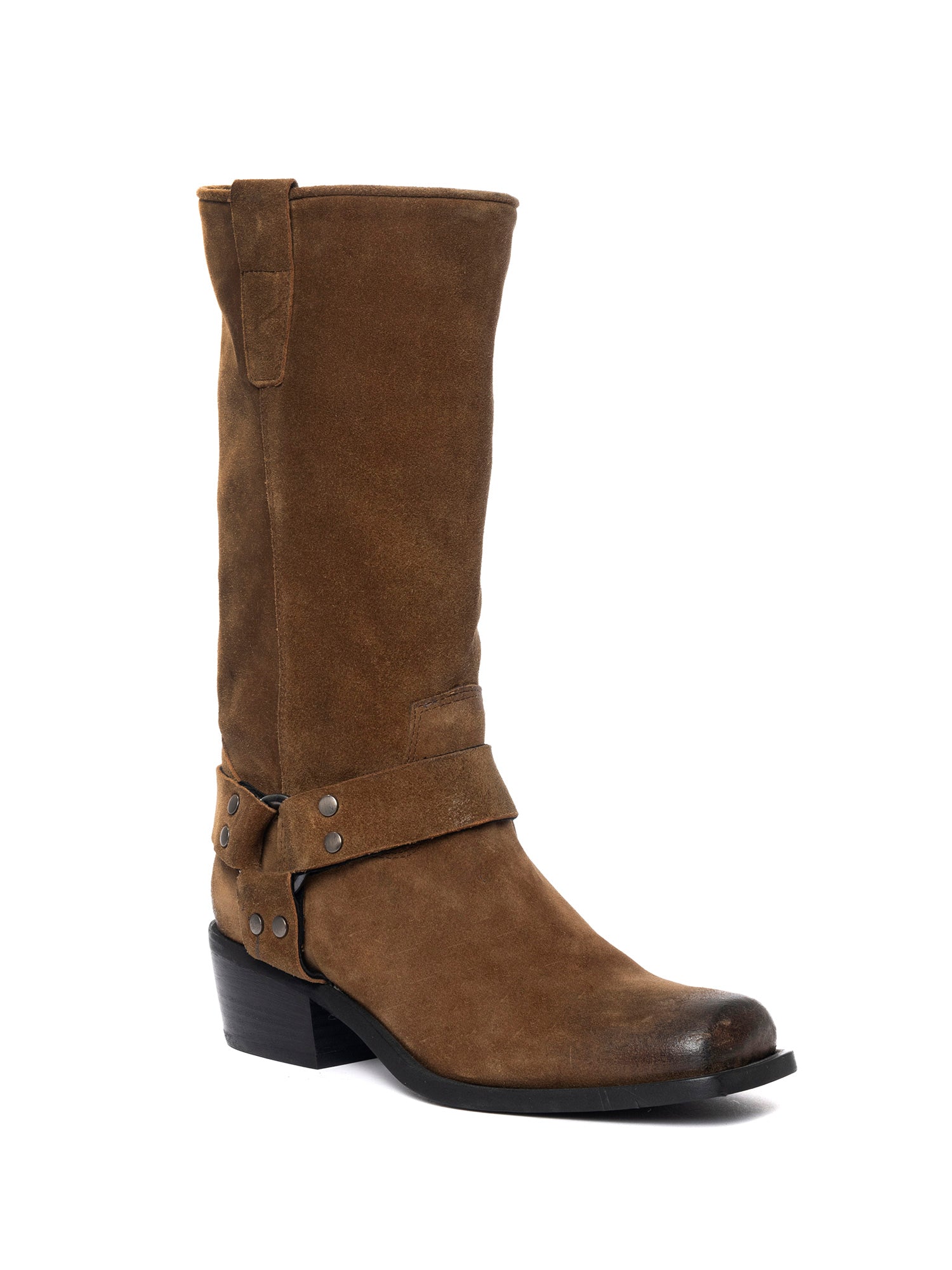 Texas Stivali texani in camoscio cuoio