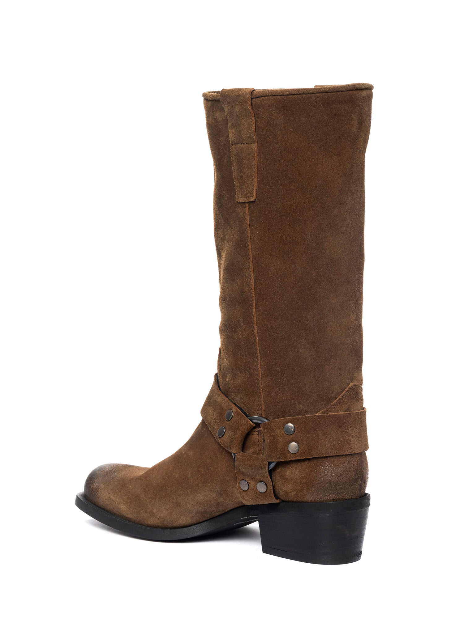 Texas Stivali texani in camoscio cuoio