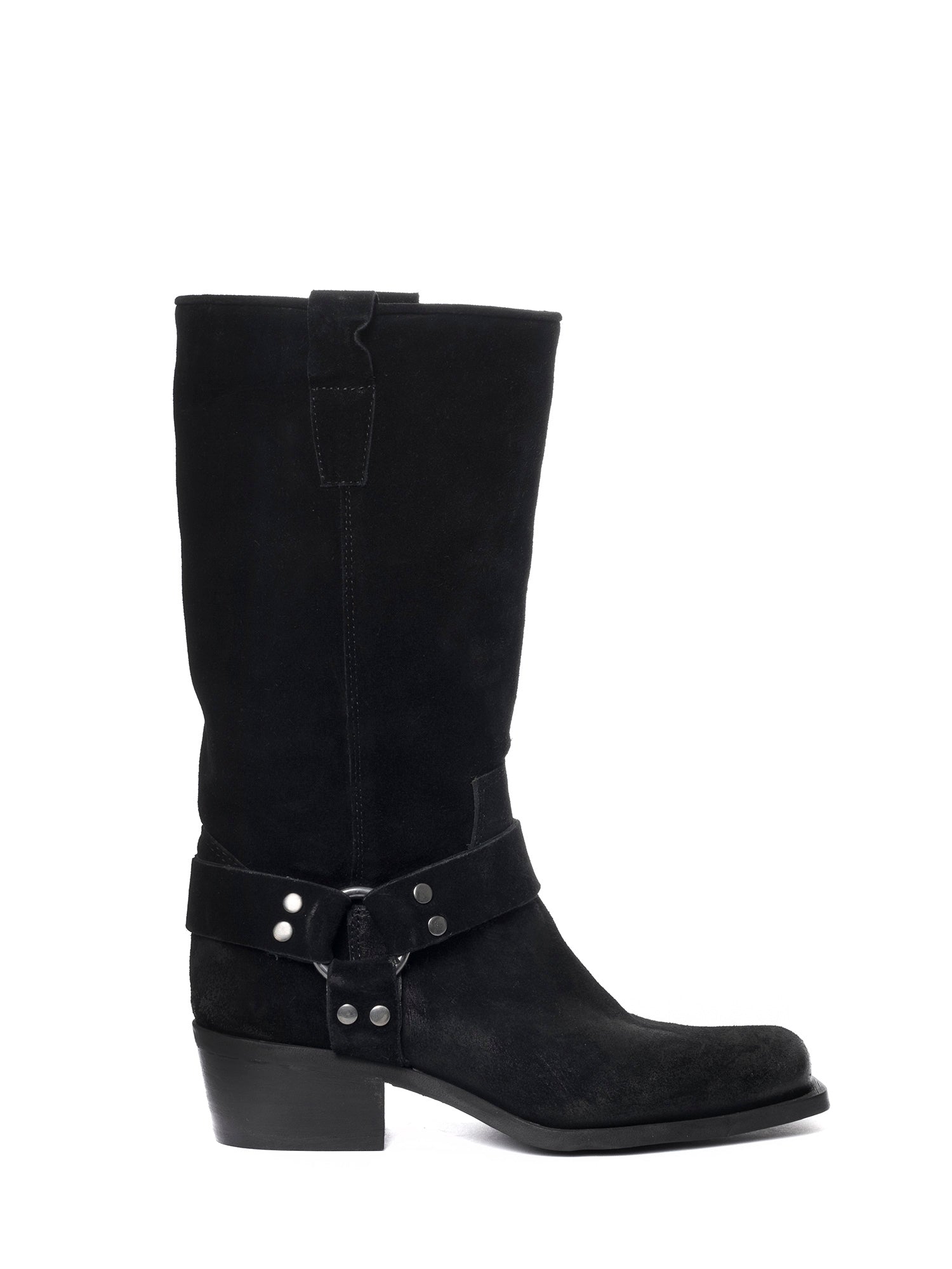 Texas Stivali texani in camoscio nero