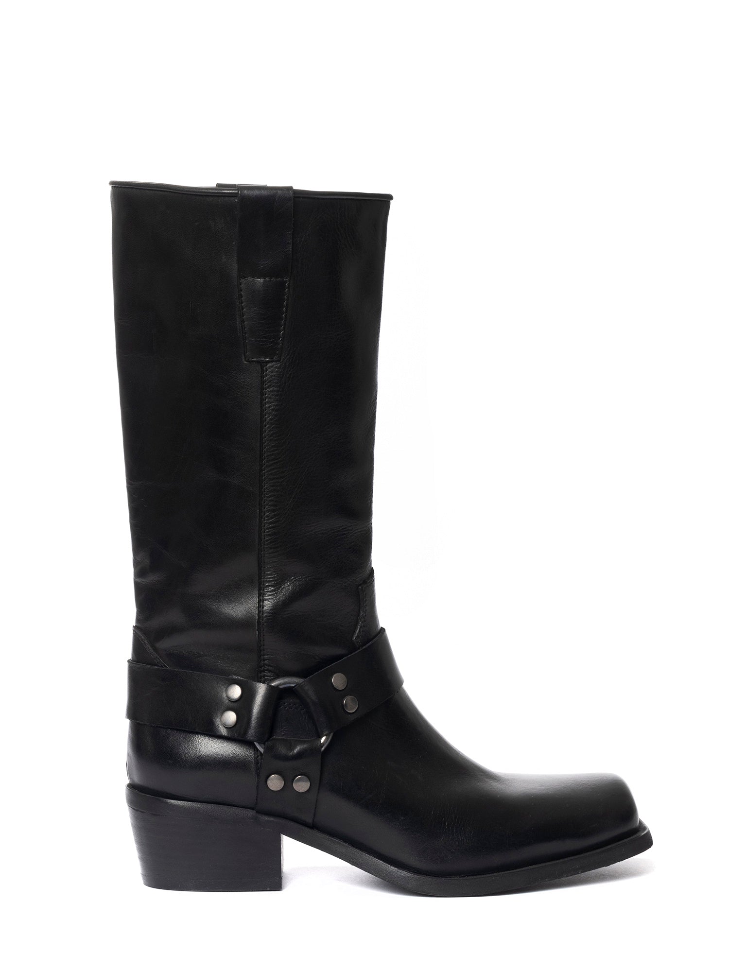 Texas Stivali texani in vitello nero